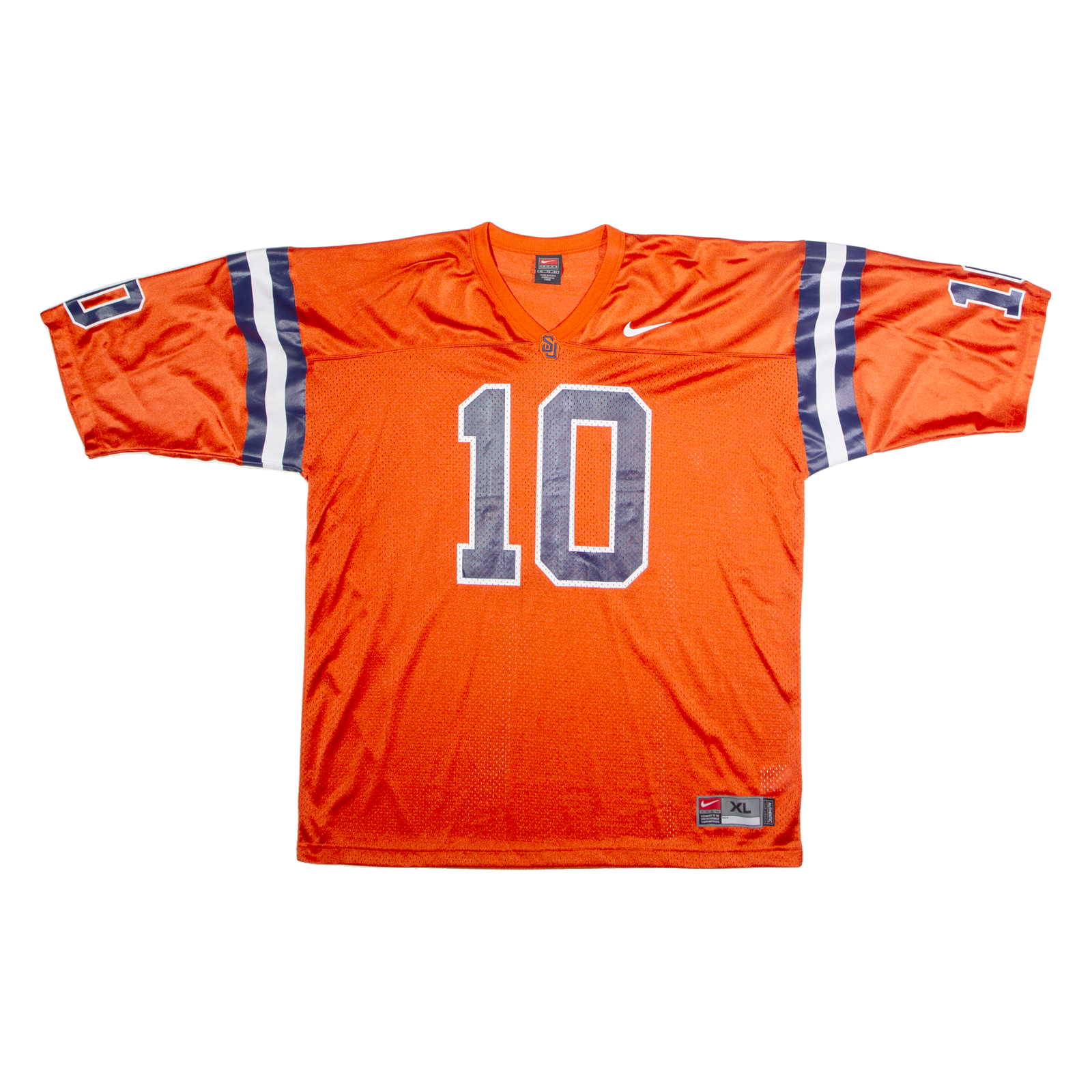 NIKE Syracuse University Home #10 Mens Jersey Orange USA V-Neck Nylon XL Refurbished - N/A refurbished available on Cerqular