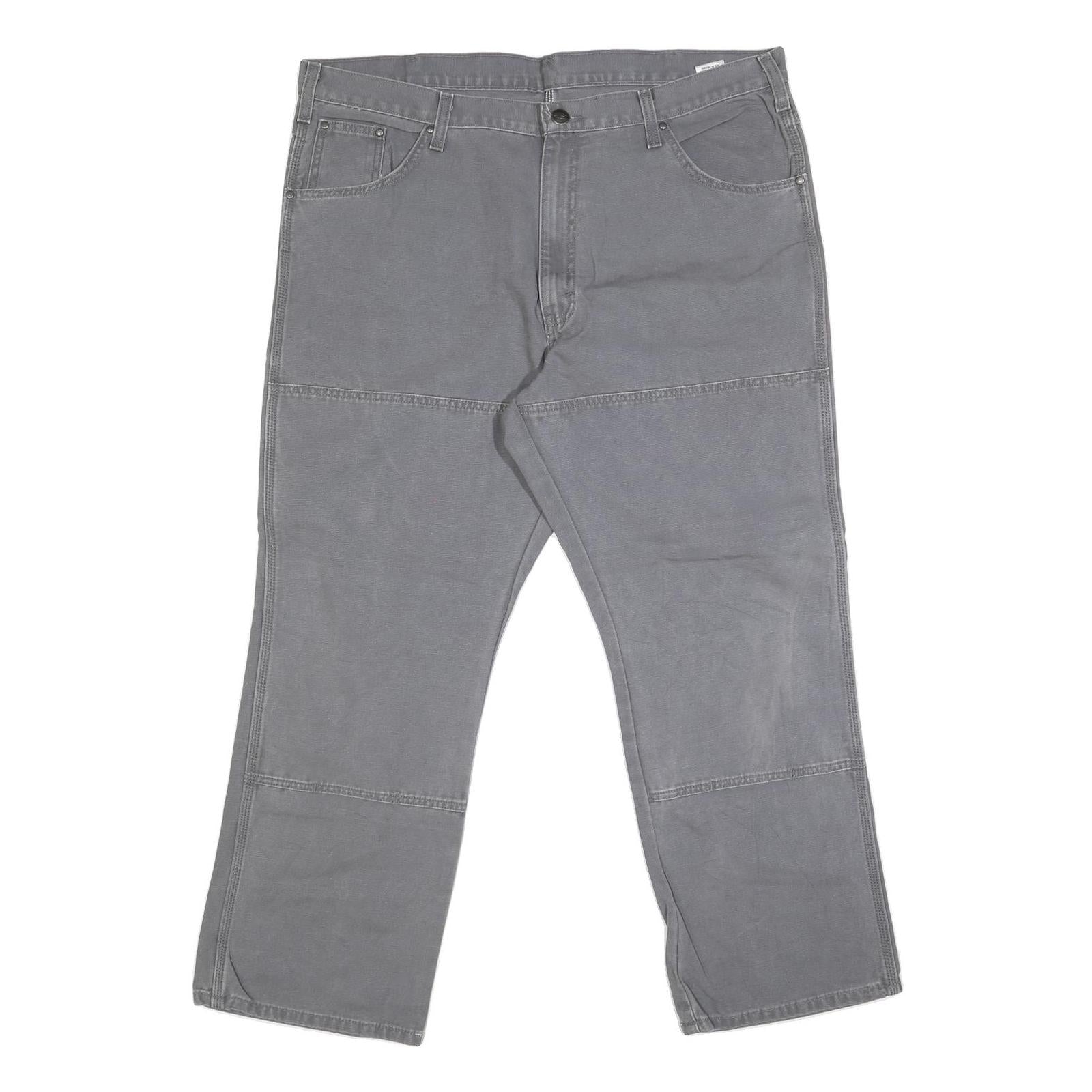 DICKIES Mens Grey Regular Straight Denim Jeans Cotton Blend W42 L29 Workwear Zip Refurbished - N/A refurbished available on Cerqular