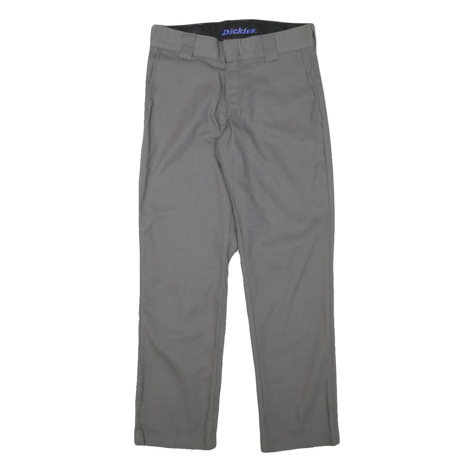 DICKIES Mens Cotton Blend Grey Regular Straight Trousers W30 L29 Workwear Casual Refurbished - N/A refurbished available on Cerqular