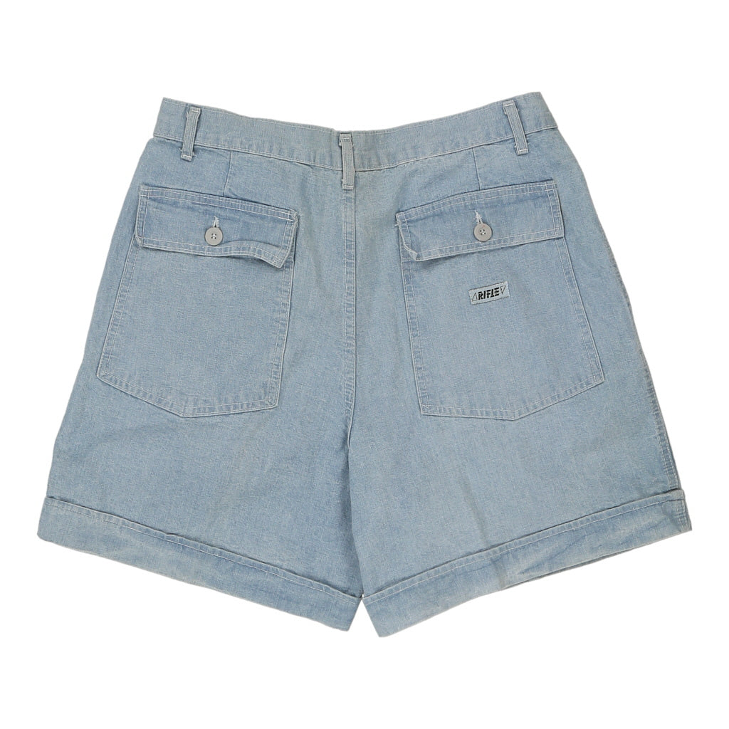 Buy Rifle Denim Shorts - 36W UK 16 Blue Cotton Refurbished - $24.11 Rifle Denim Shorts - 36W UK 16 Blue Cotton Refurbished - Thrifted (note: this is a term often used to describe second- refurbished available on Cerqular