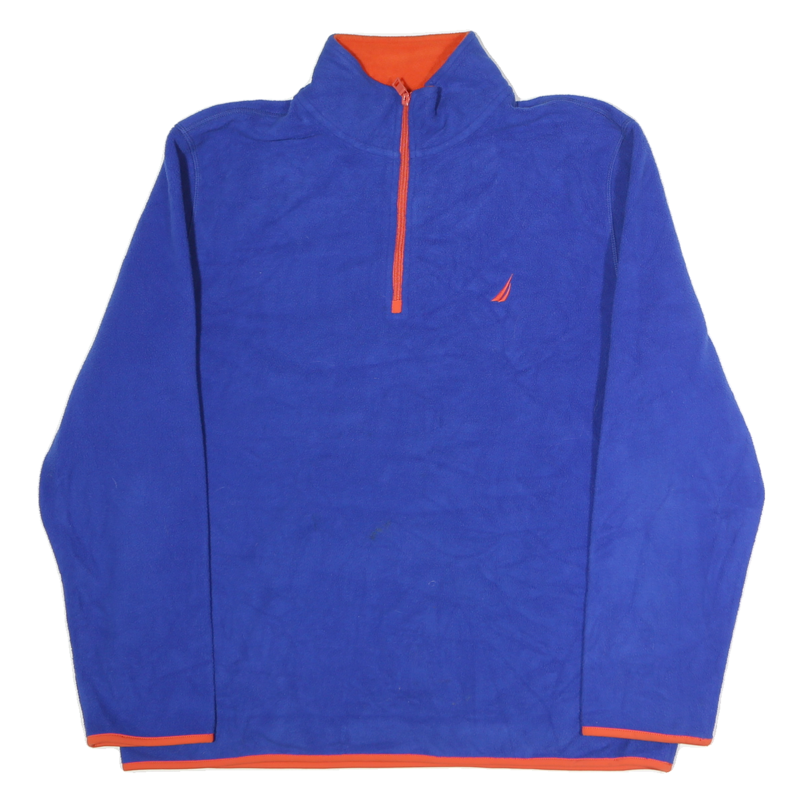 NAUTICA Mens Blue & Orange Plain Pullover Crew Neck Basic Knit Jumper XL Casual Refurbished - N/A refurbished available on Cerqular