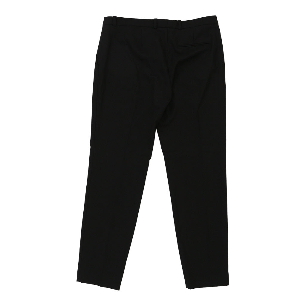 Hugo Boss Trousers - 33W UK 14 Black Viscose Blend | Size: UK 14 Refurbished - Thrifted (note: this is a term often used to describe second- refurbished available on Cerqular