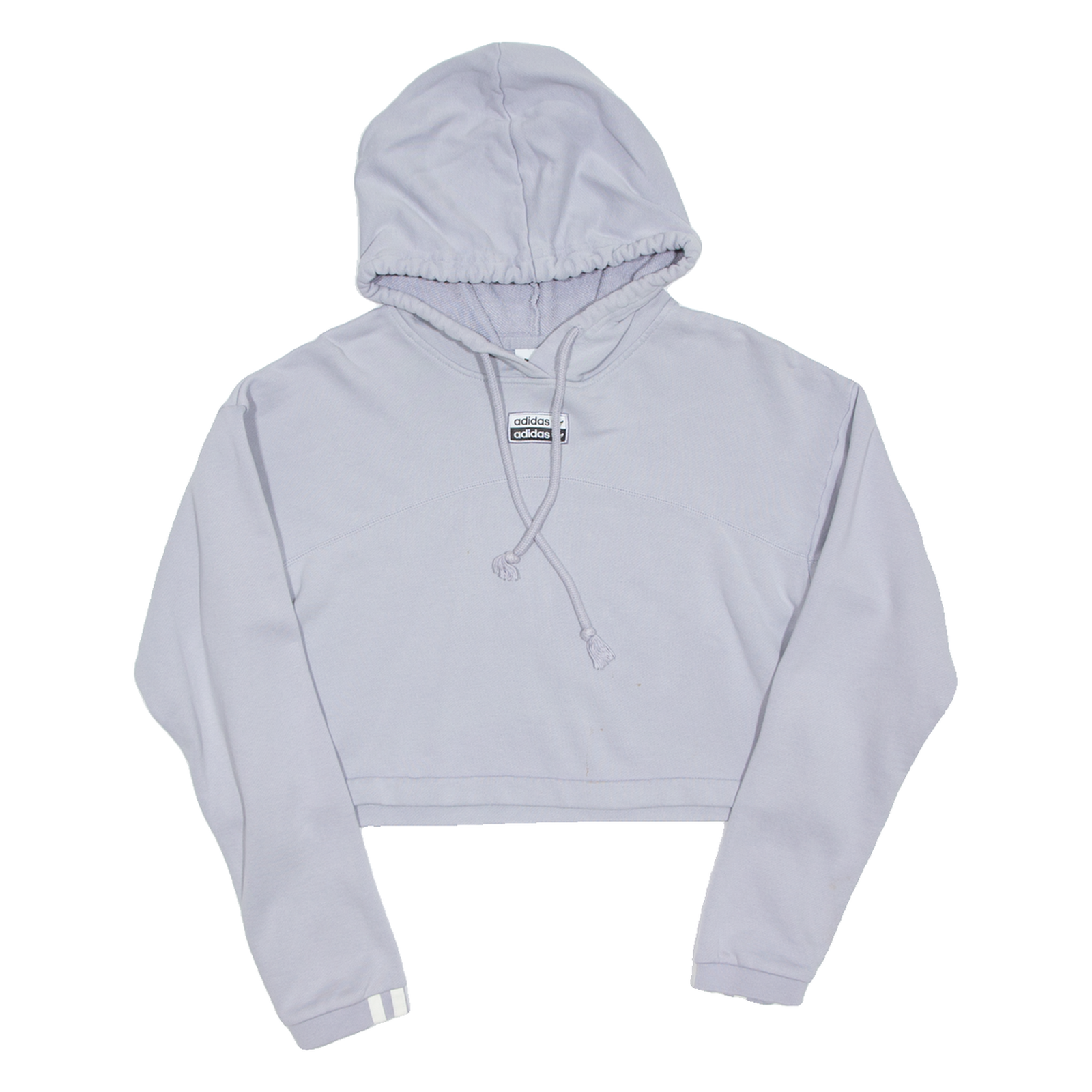 ADIDAS Cropped Womens Purple Hoodie UK 8 Refurbished - N/A refurbished available on Cerqular