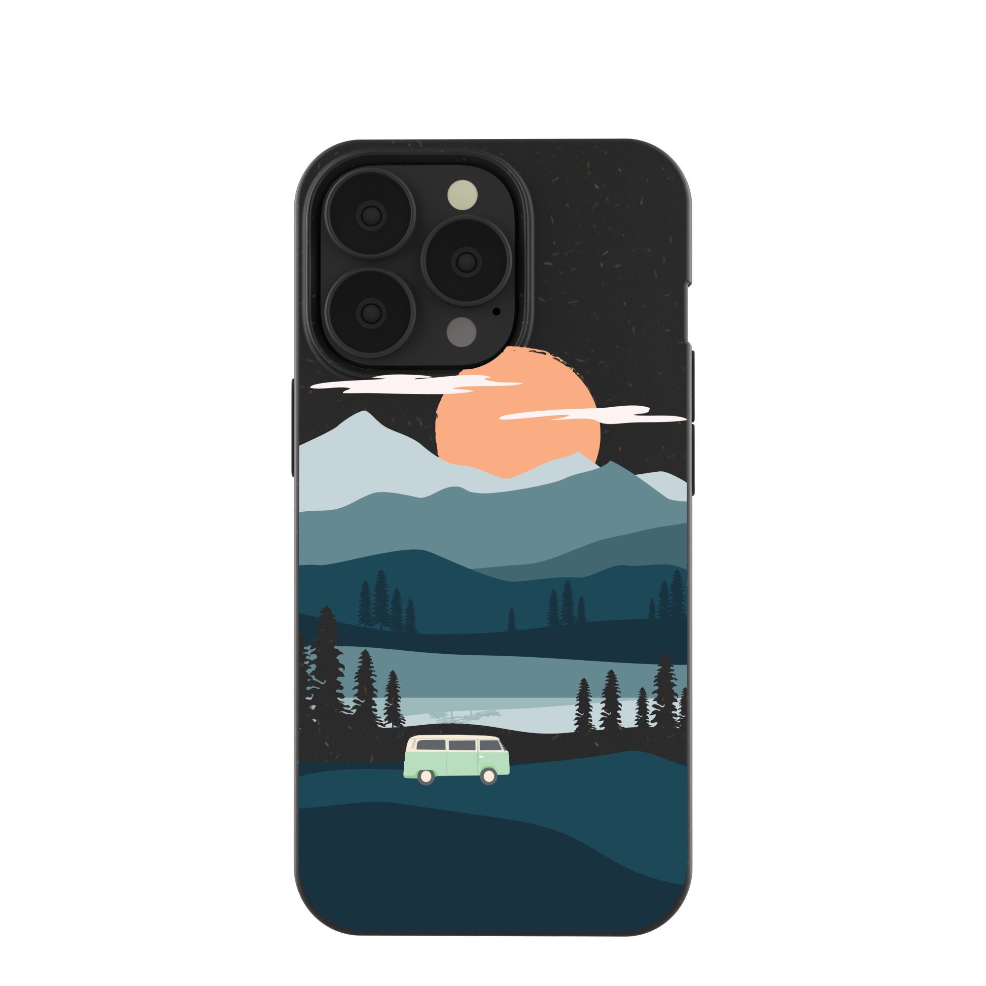 Black Digital Nomad iPhone 13 Pro Case Refurbished - Pela Case refurbished available on Cerqular