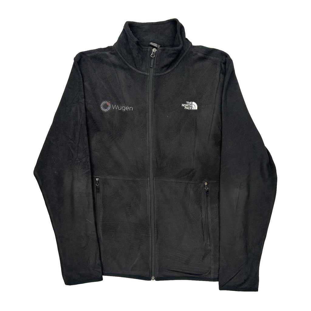 Wugen The North Face Fleece Jacket - Large Black Polyester Refurbished - Thrifted (note: this is a term often used to describe second- refurbished available on Cerqular