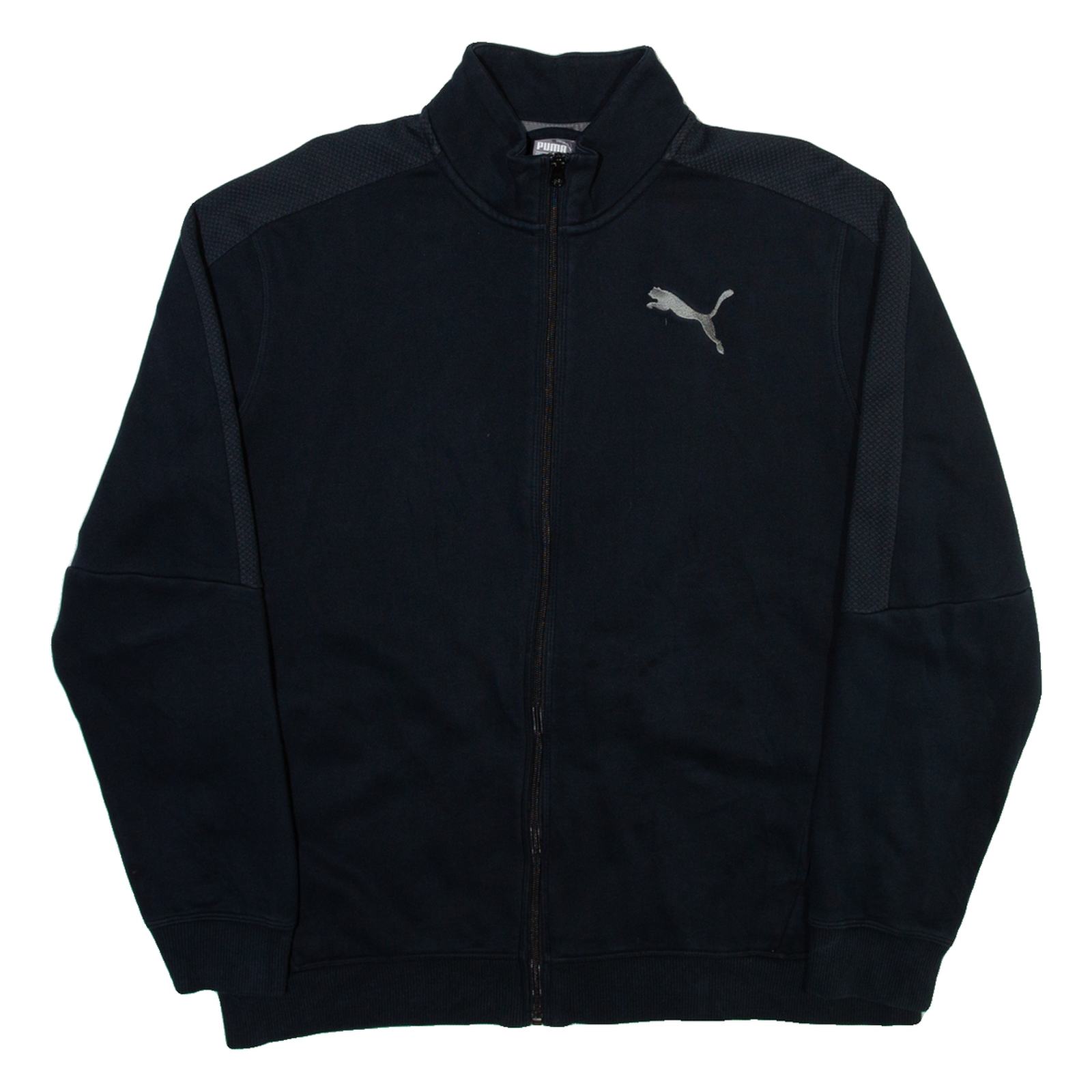 PUMA Full Zip Mens Sweatshirt Black High Neck L Refurbished - N/A refurbished available on Cerqular