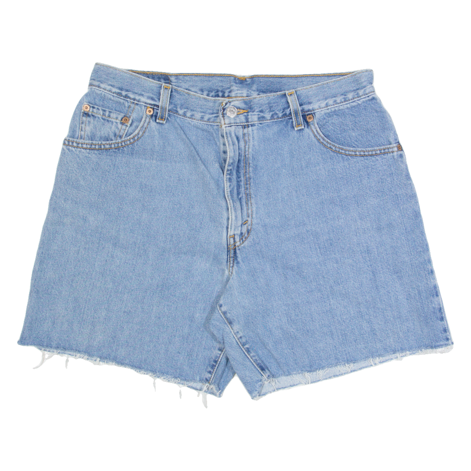 LEVI'S Womens Denim Shorts Blue M W32 Refurbished - N/A refurbished available on Cerqular