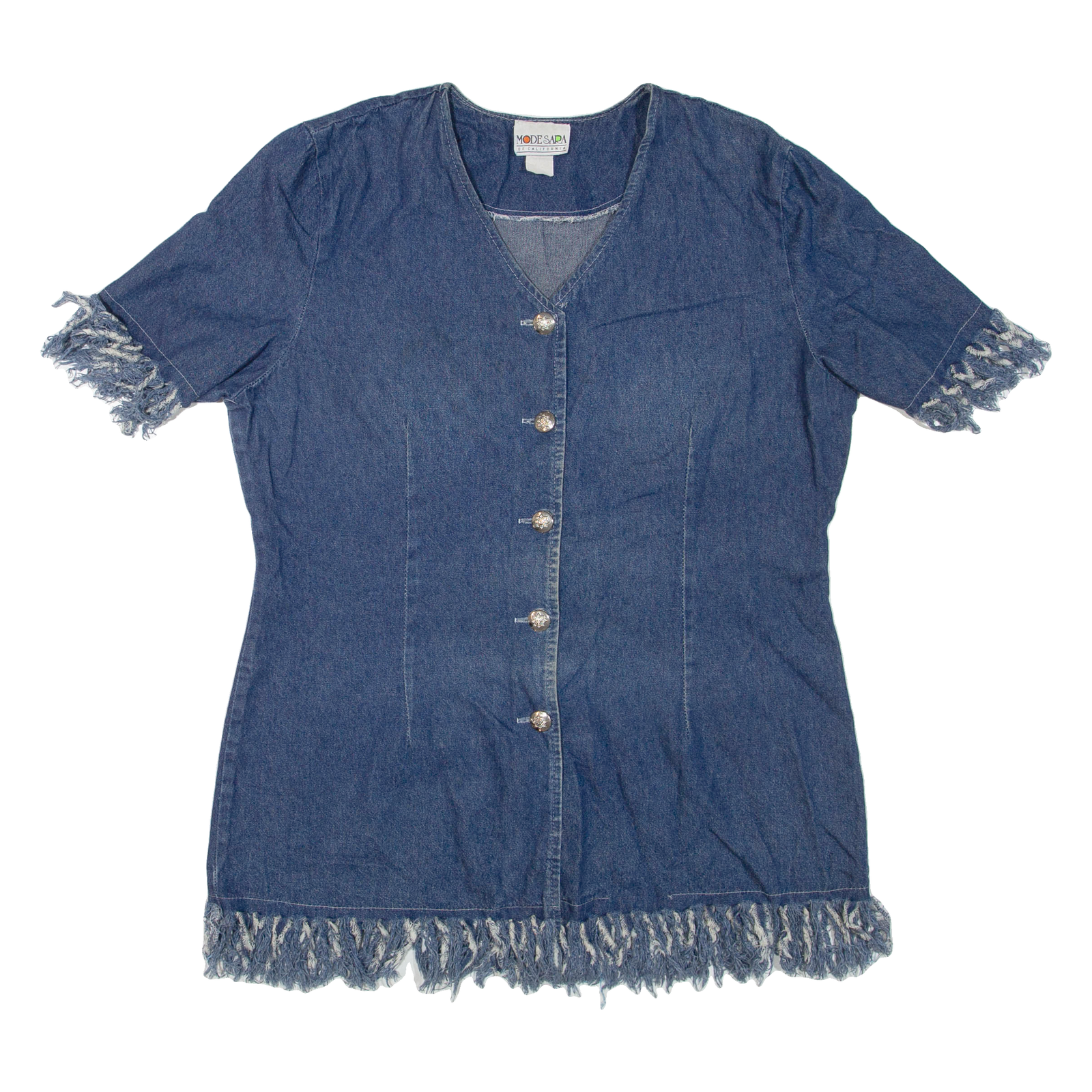 Buy MODESARA Short Sleeved Womens Denim Jacket Blue XL Refurbished - $44.19 MODESARA Short Sleeved Womens Denim Jacket Blue XL Refurbished - N/A refurbished available on Cerqular