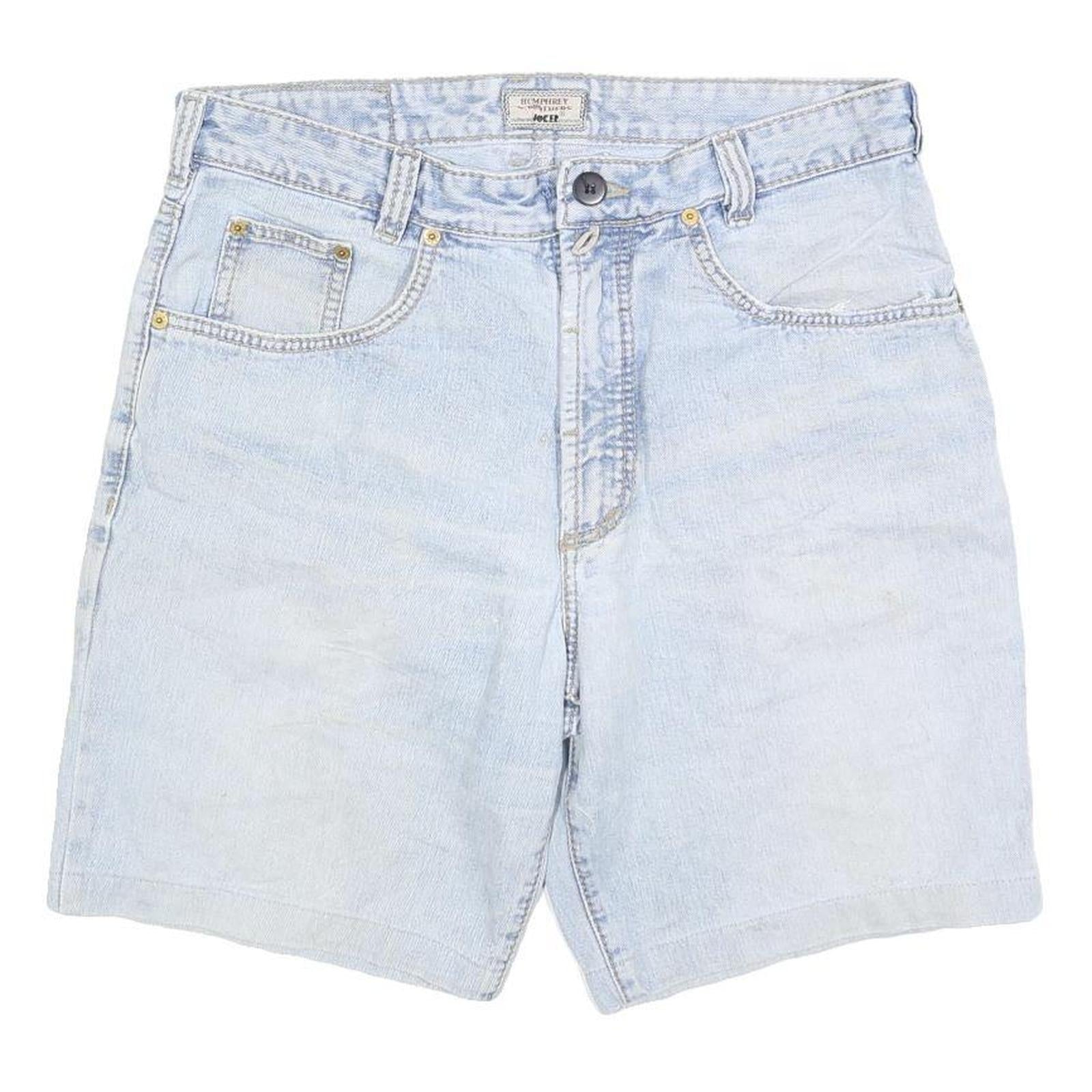 JOKER Mens Shorts Blue Casual Denim M W34 Light Wash Cotton Blend Comfort Refurbished - N/A refurbished available on Cerqular