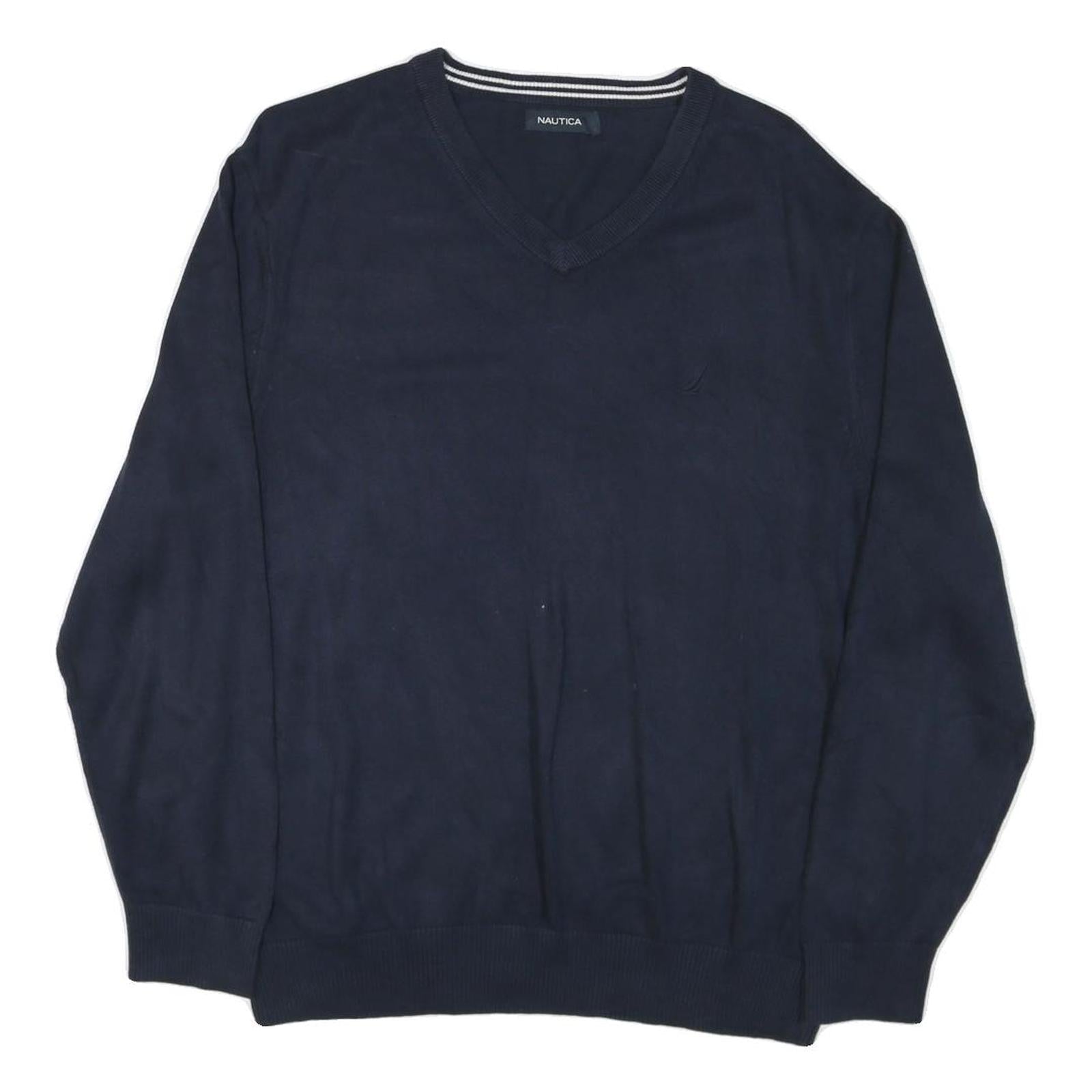 Buy NAUTICA Mens Navy Plain V Neck Cotton Blend Jumper XL Classic Knitwear Refurbished - $25.99 NAUTICA Mens Navy Plain V Neck Cotton Blend Jumper XL Classic Knitwear Refurbished - N/A refurbished available on Cerqular