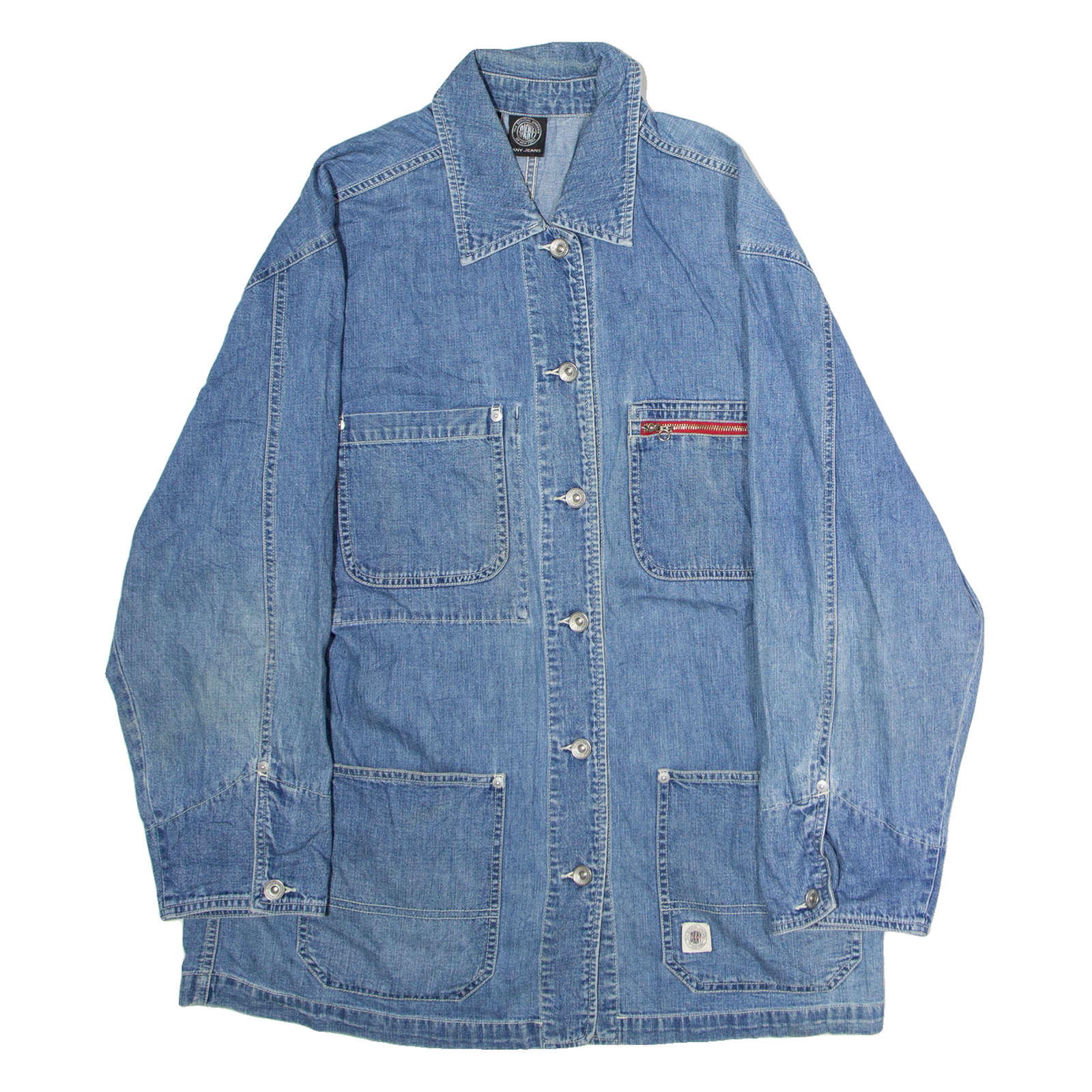 DKNY Womens Chore Coat Blue M Refurbished - N/A refurbished available on Cerqular