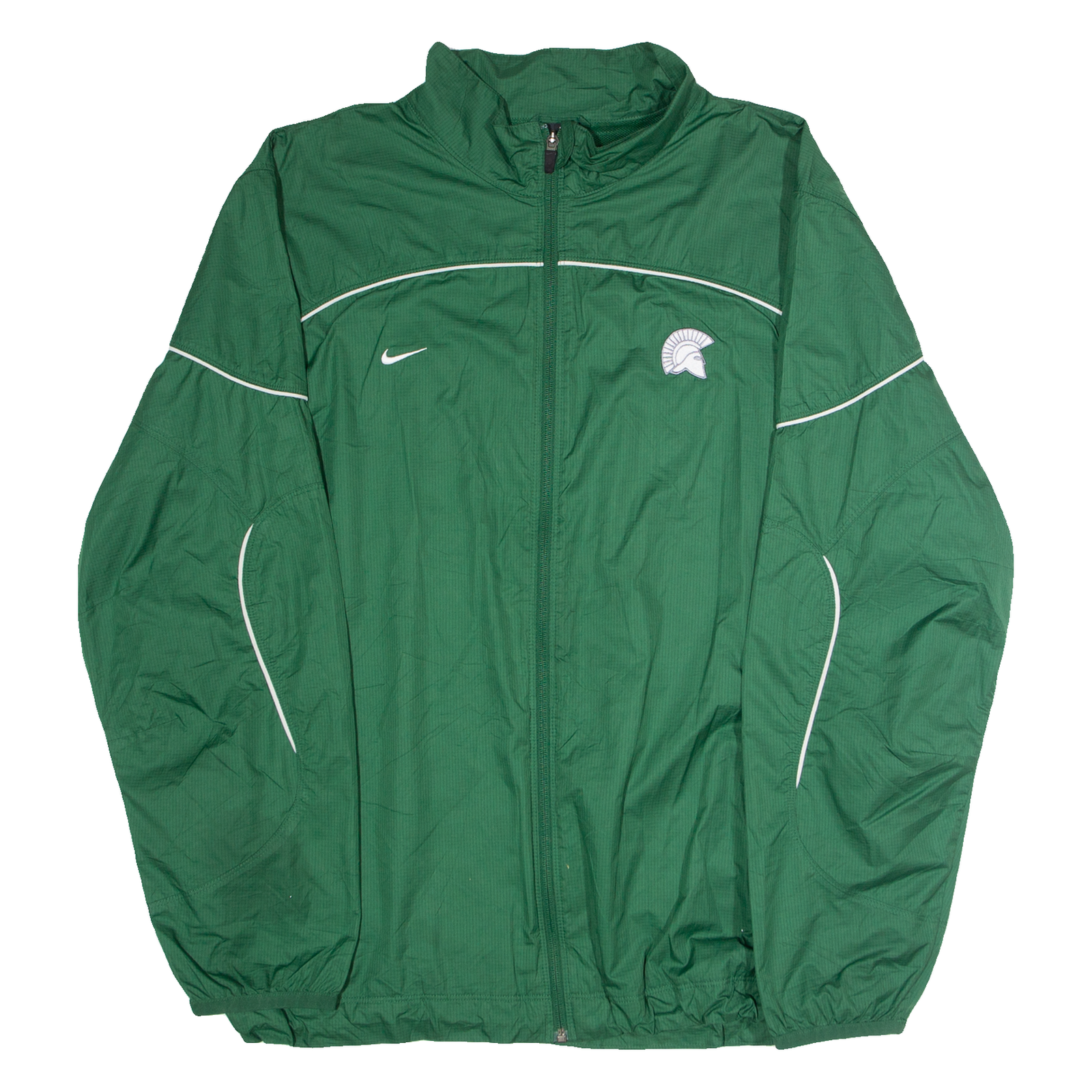 NIKE Michigan State Spartans Mens Windbreaker Jacket Green USA XL Refurbished - N/A refurbished available on Cerqular