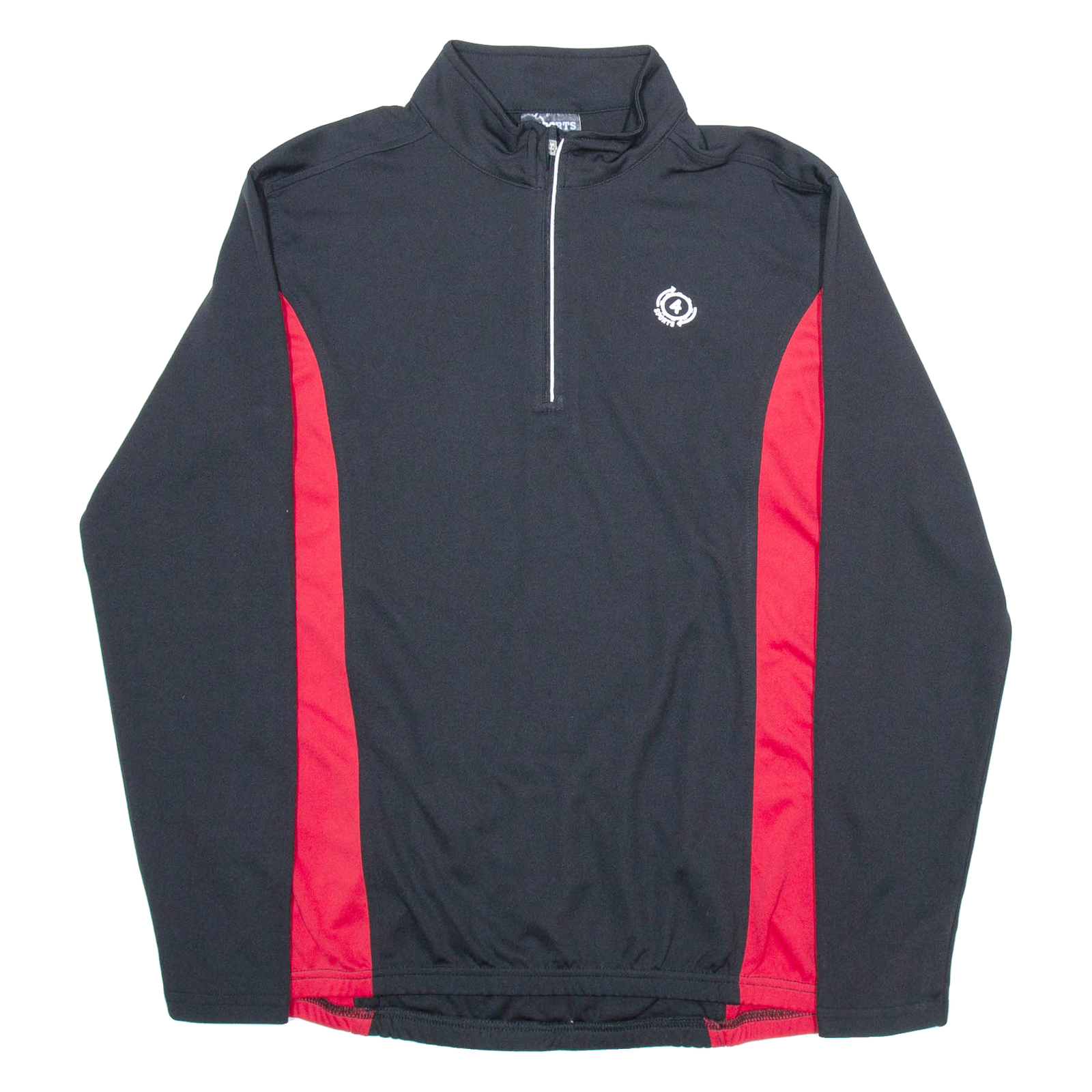 4 SPORTS Cycling Mens Jersey Black Long Sleeve 1/4 Zip L Refurbished - N/A refurbished available on Cerqular