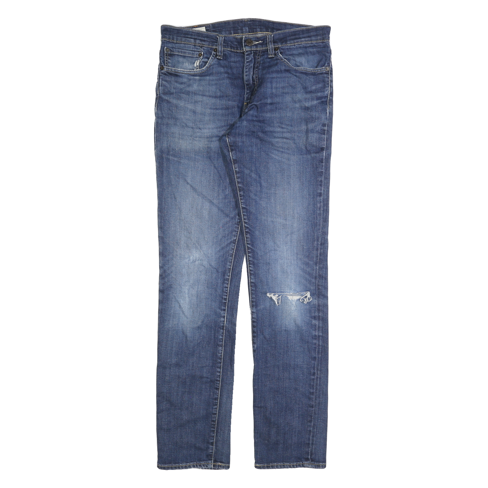LEVI'S 511 Big E Mens Slim Blue Denim Medium W32 L34 Slim Fit Jeans Refurbished - N/A refurbished available on Cerqular