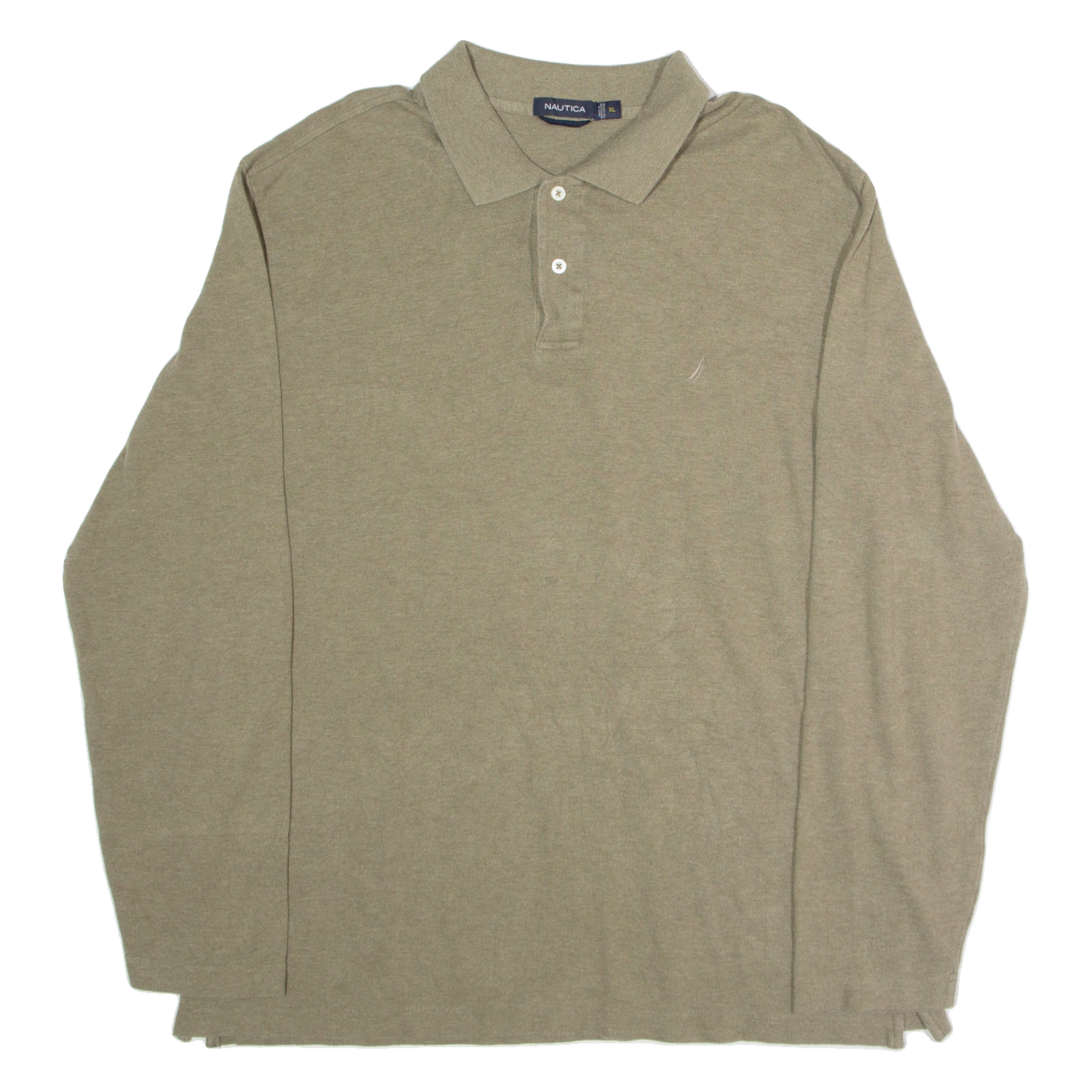 NAUTICA Mens Polo Shirt Green Long Sleeve XL Refurbished - N/A refurbished available on Cerqular