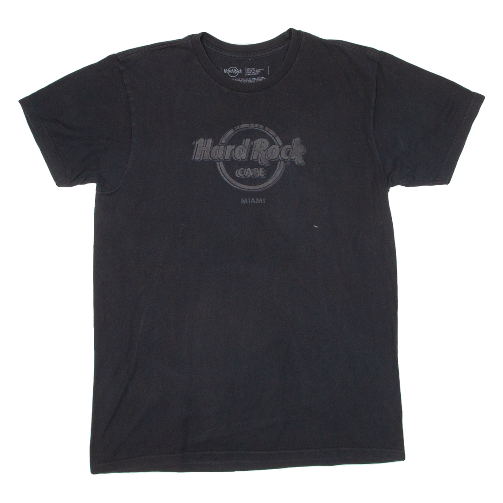 HARD ROCK CAFE Miami Mens T-Shirt Black USA M Refurbished - N/A refurbished available on Cerqular