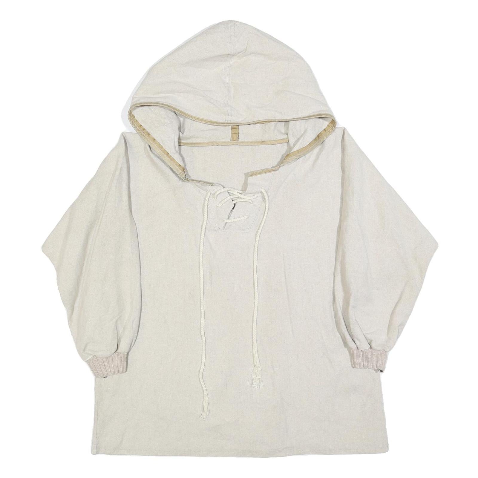Buy Womens Cream Hooded Pullover L Lace-Up Hoodie Patch Detail Casual Refurbished - $20.79 Womens Cream Hooded Pullover L Lace-Up Hoodie Patch Detail Casual Refurbished - N/A refurbished available on Cerqular