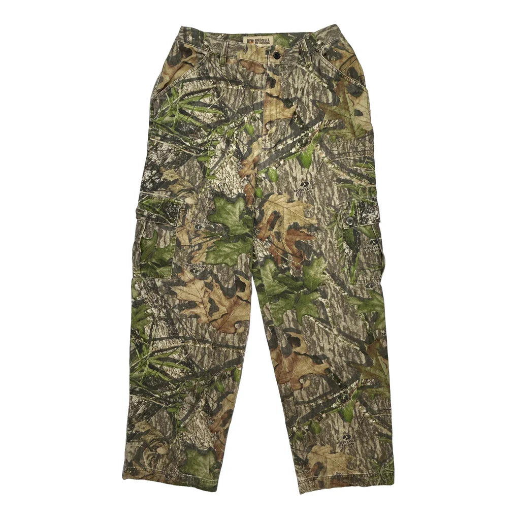 Buy Russell Outdoors Camo Cargo Trousers - 32W 30L Khaki Cotton Blend Refurbished - $49.57 Russell Outdoors Camo Cargo Trousers - 32W 30L Khaki Cotton Blend Refurbished - Thrifted (note: this is a term often used to describe second- refurbished available on Cerqular