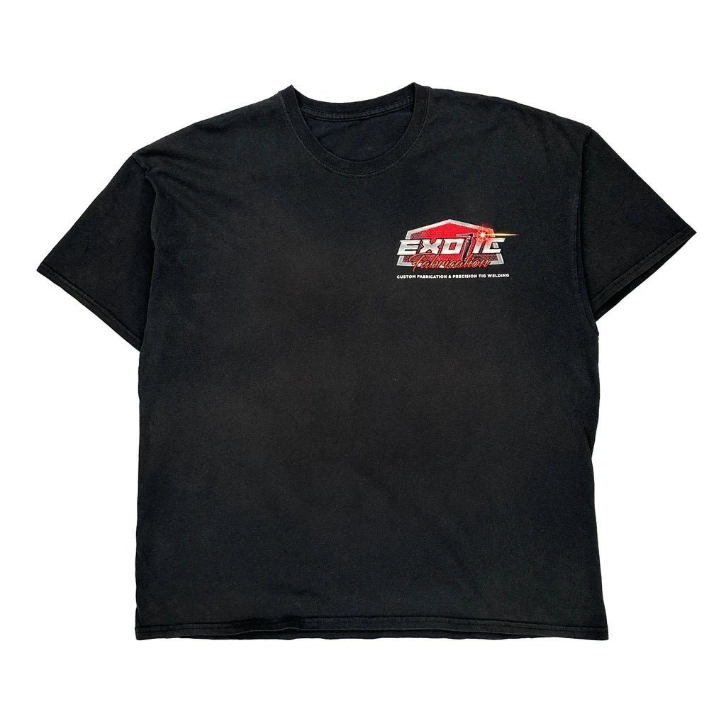 Buy Exotic Fabrication Unbranded Graphic T-Shirt - 2XL Black Cotton Refurbished - $40.19 Exotic Fabrication Unbranded Graphic T-Shirt - 2XL Black Cotton Refurbished - Thrifted (note: this is a term often used to describe second- refurbished available on Cerqular