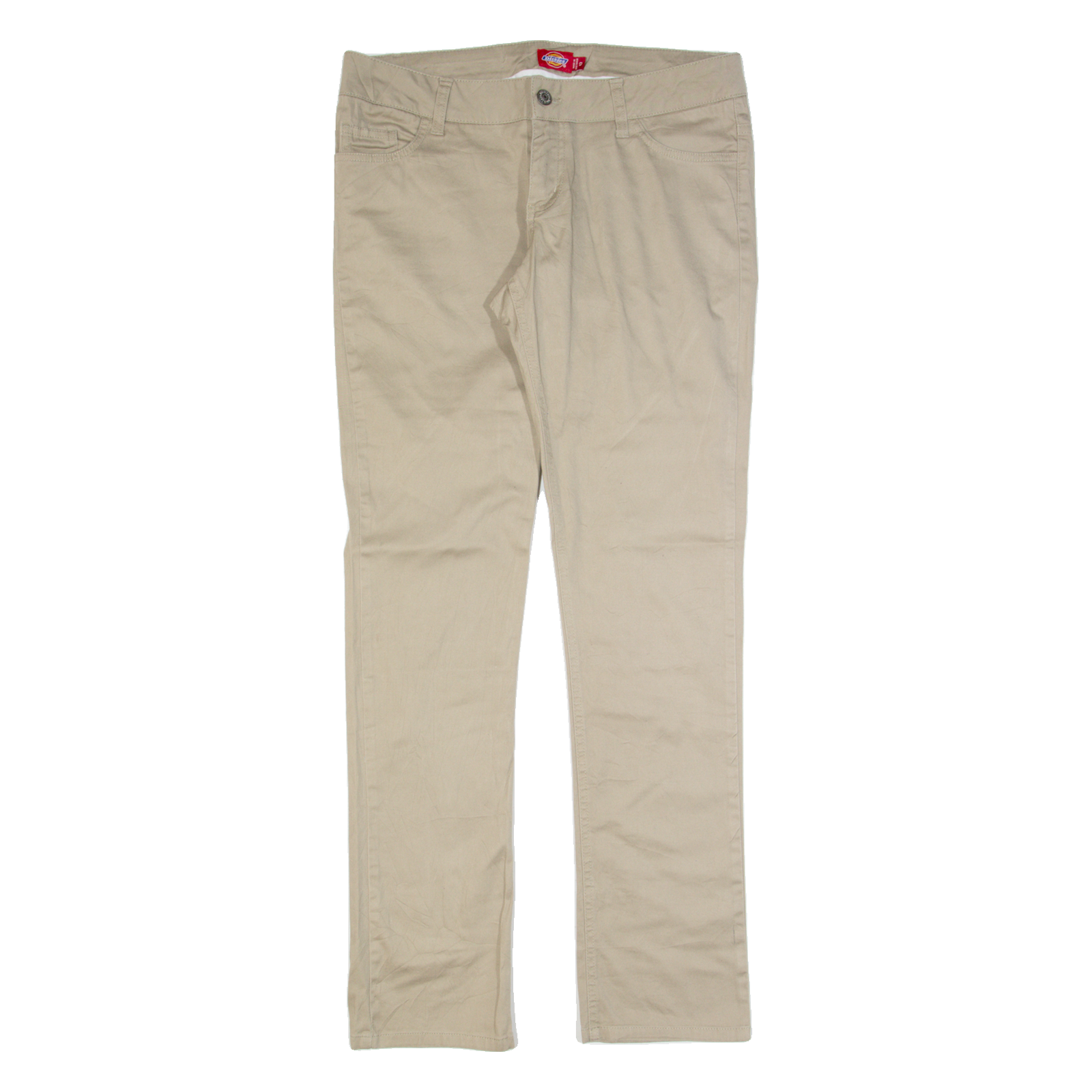DICKIES Workwear Womens Trousers Beige Slim Skinny W34 L31 Refurbished - N/A refurbished available on Cerqular