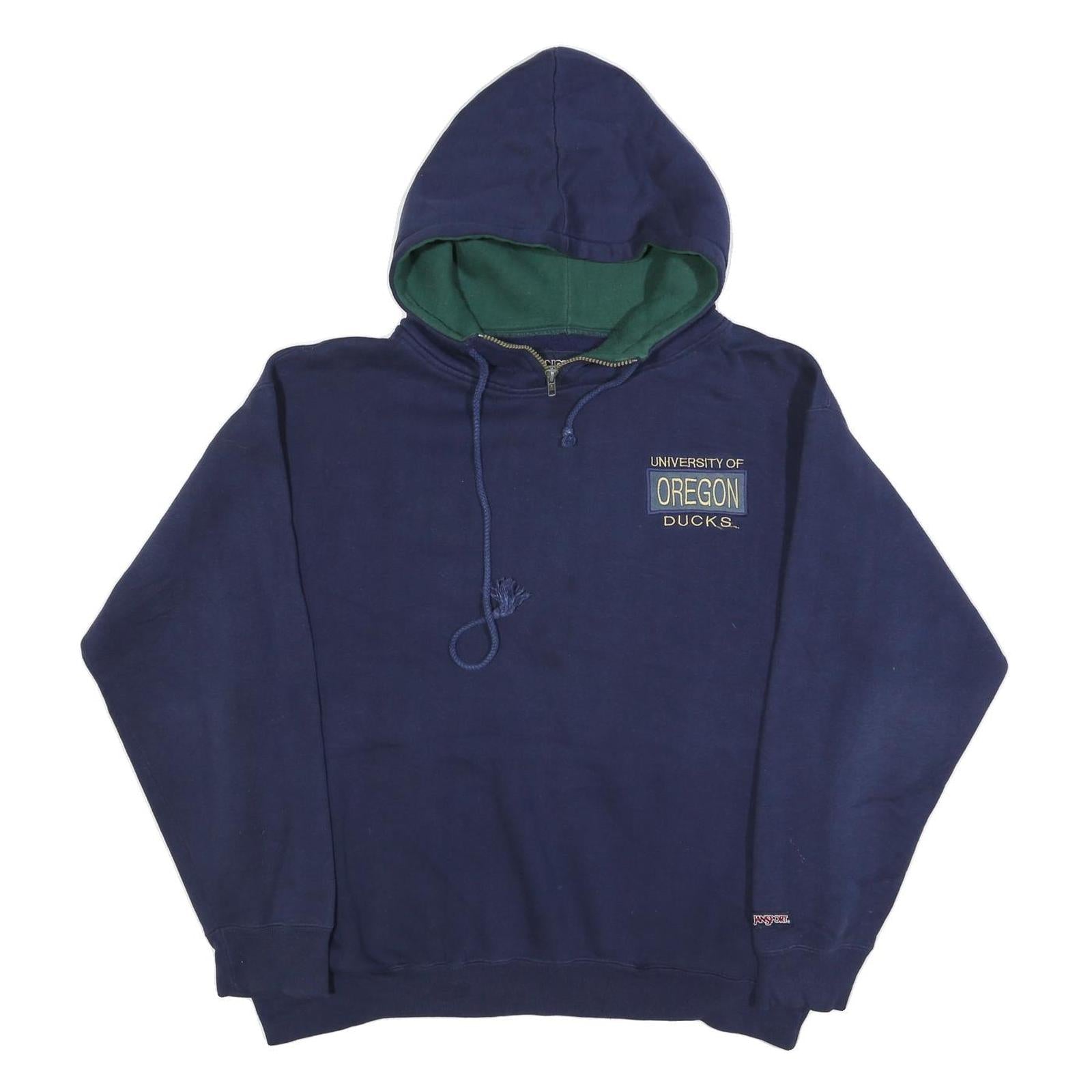 JANSPORT Mens Navy & Green University Of Oregon Ducks Hoodie XL Cotton Blend Refurbished - N/A refurbished available on Cerqular