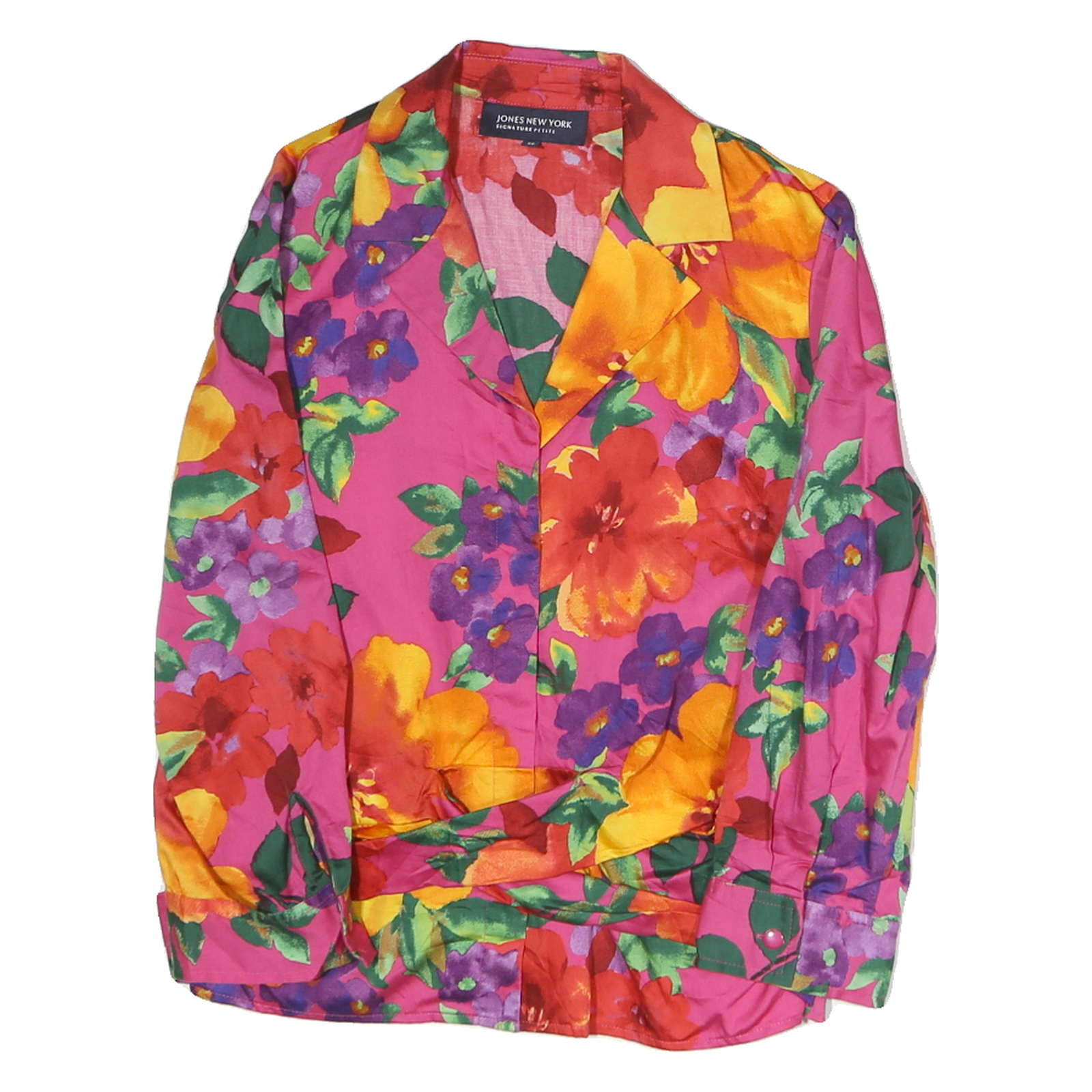 Buy JONES NEW YORK Womens Pink Floral Shirt Long Sleeve Collared M Cotton Refurbished - $16.89 JONES NEW YORK Womens Pink Floral Shirt Long Sleeve Collared M Cotton Refurbished - N/A refurbished available on Cerqular