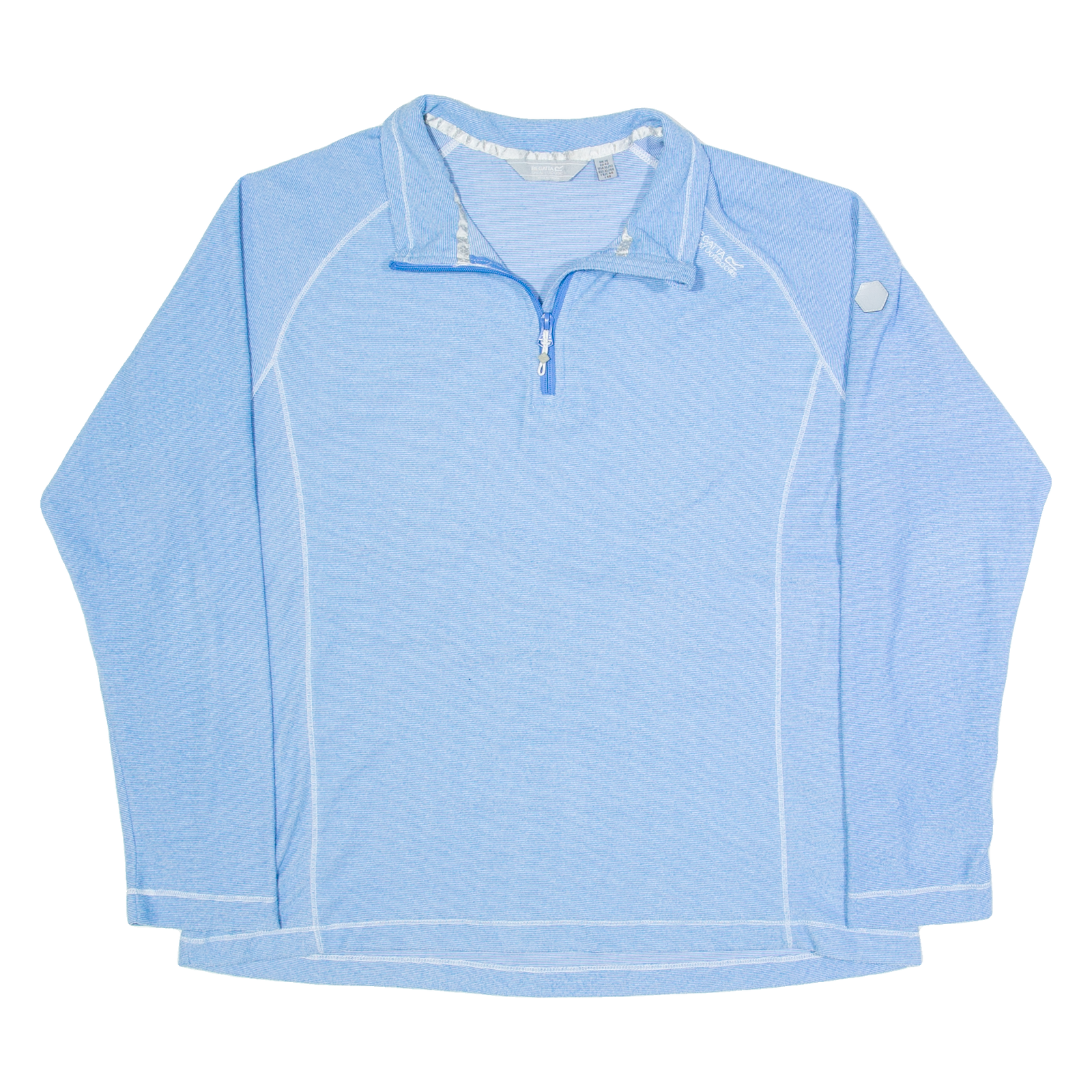 REGATTA Womens Fleece Blue 1/4 Zip UK 16 Refurbished - N/A refurbished available on Cerqular