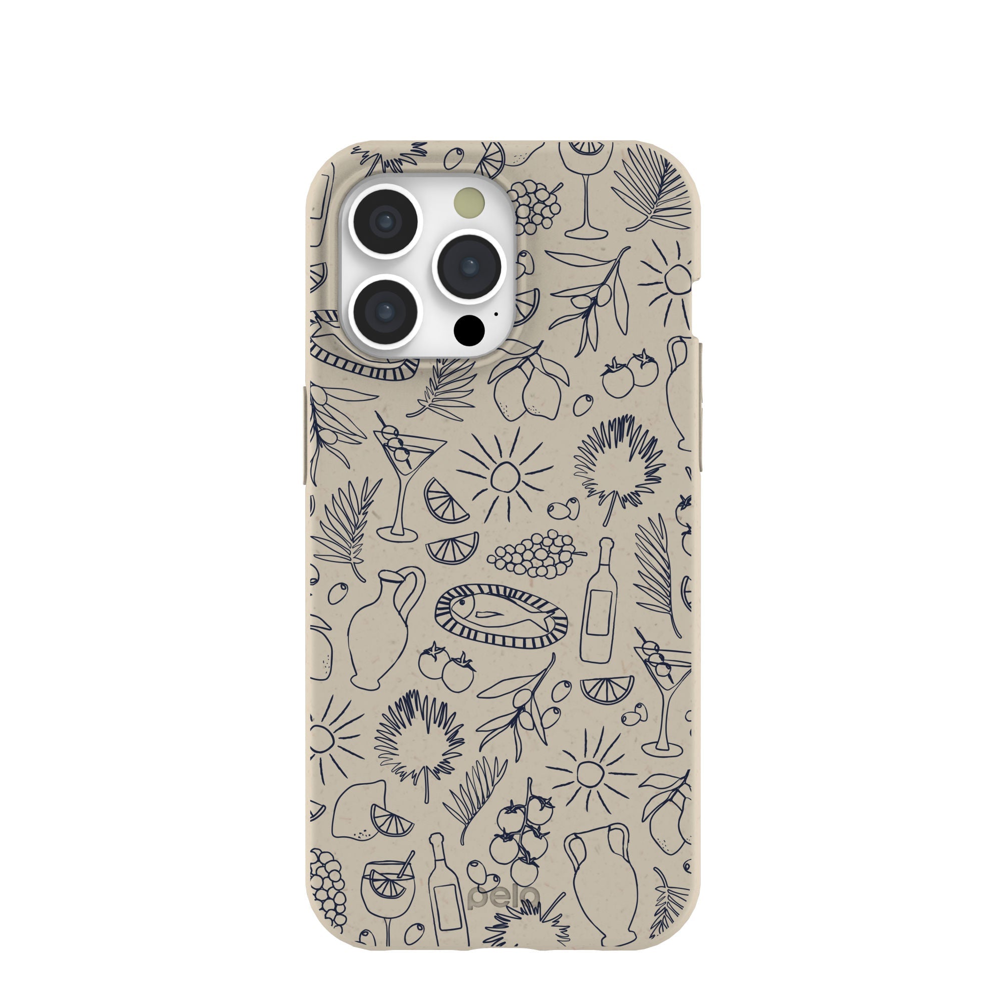 London Fog Mediterranean Moments iPhone 15 Pro Max Case Refurbished - Pela Case refurbished available on Cerqular