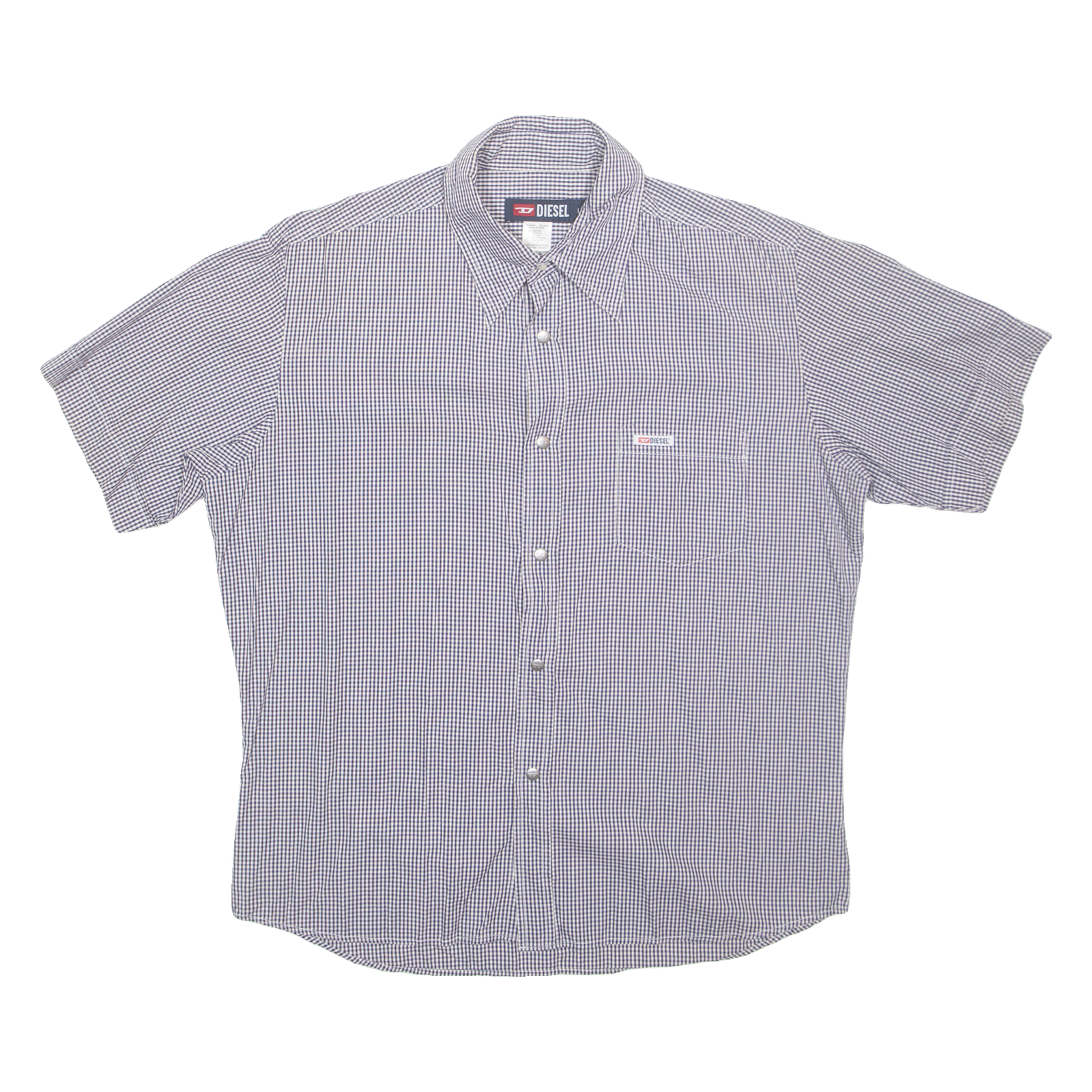 Buy DIESEL Mens Shirt Blue Gingham L Refurbished - $17.15 DIESEL Mens Shirt Blue Gingham L Refurbished - N/A refurbished available on Cerqular