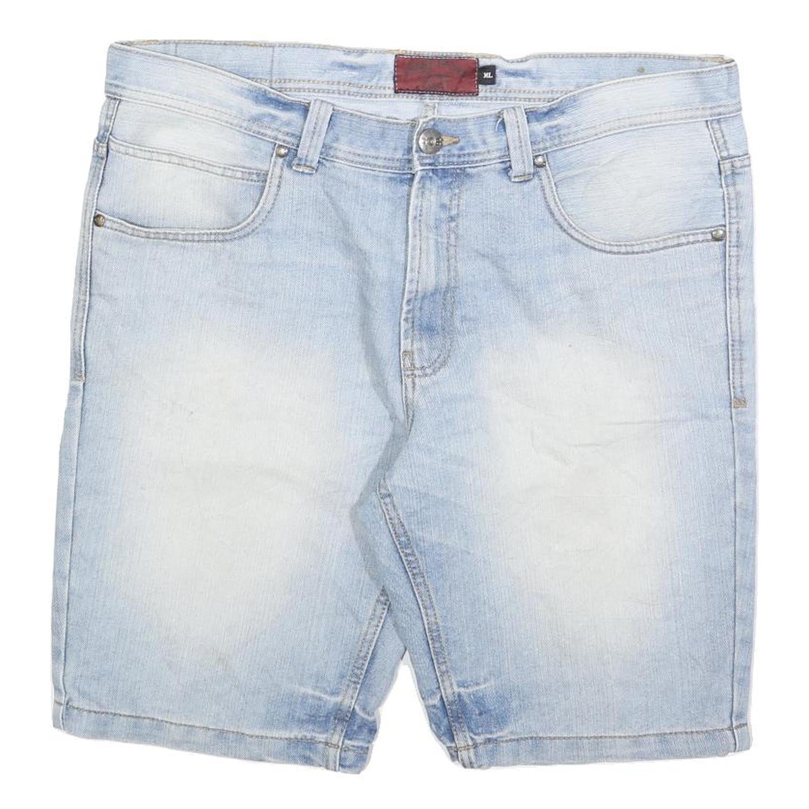 GREAT STONE Mens Light Blue Denim Shorts XL W38 Casual Cotton Blend Refurbished - N/A refurbished available on Cerqular