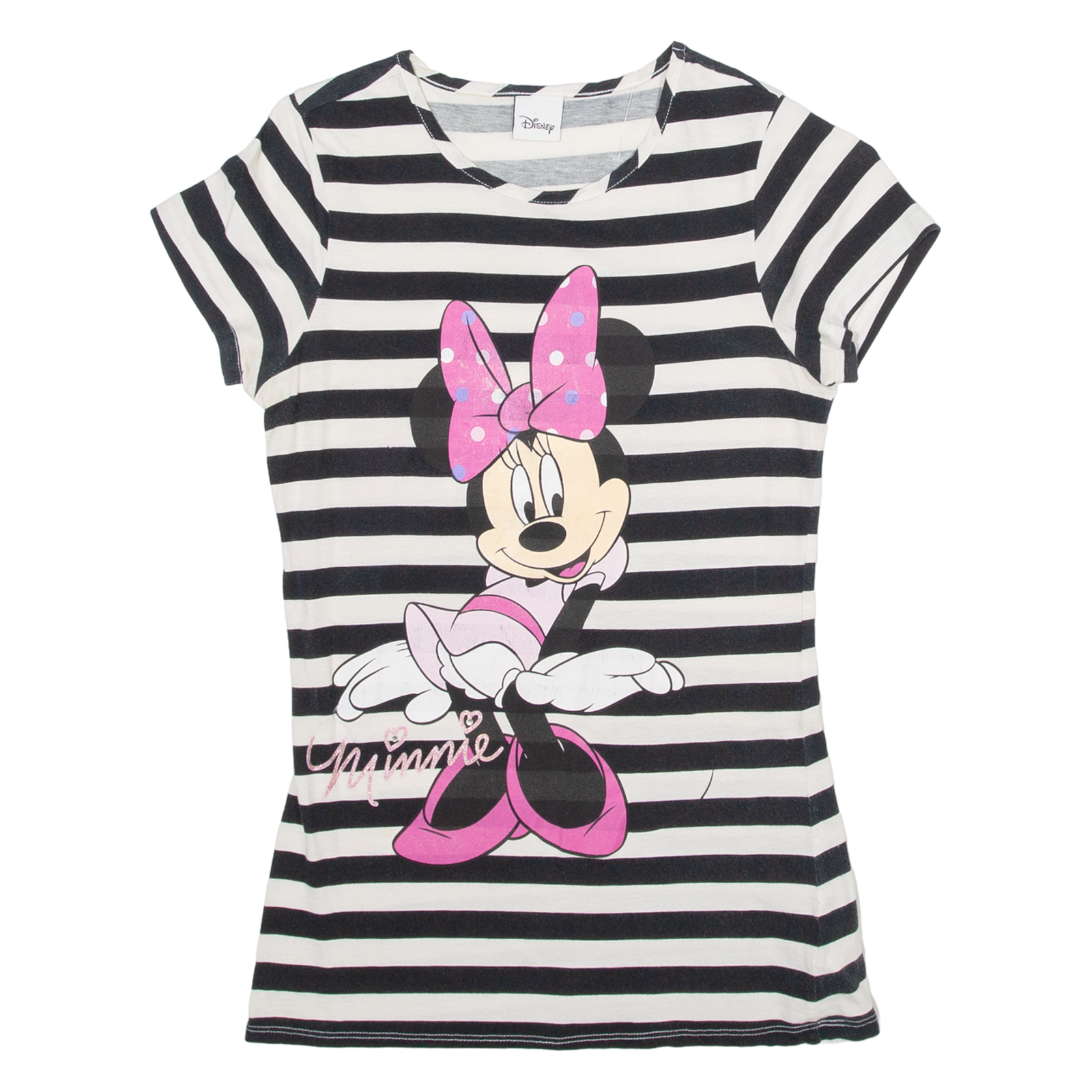 DISNEY Minnie Mouse Womens T-Shirt White XXS Refurbished - N/A refurbished available on Cerqular