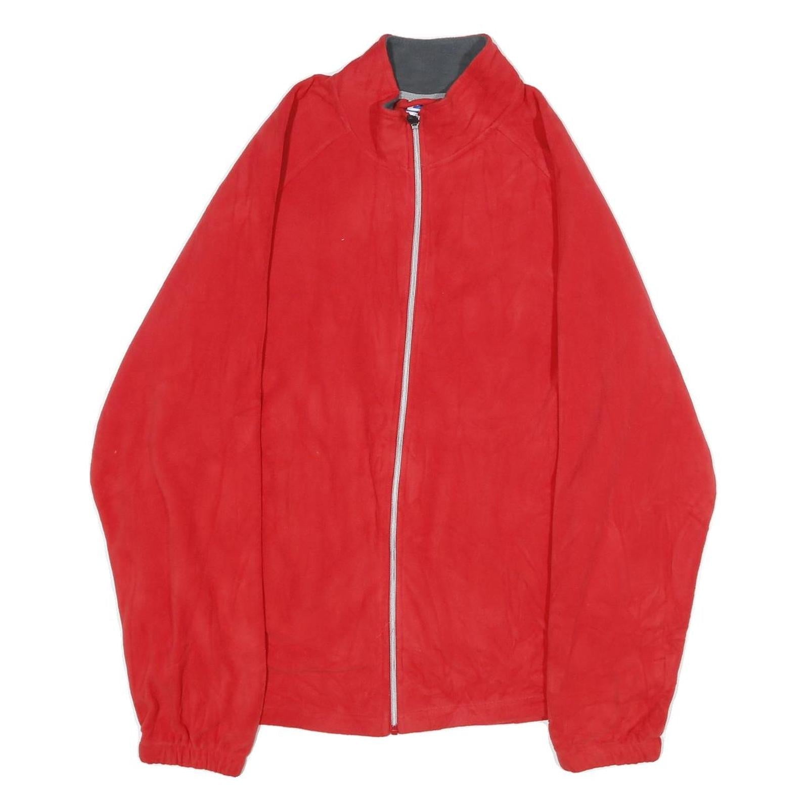 STARTER Mens Red Polyester Zip Jacket L Casual Lightweight Plain Sportswear Refurbished - N/A refurbished available on Cerqular