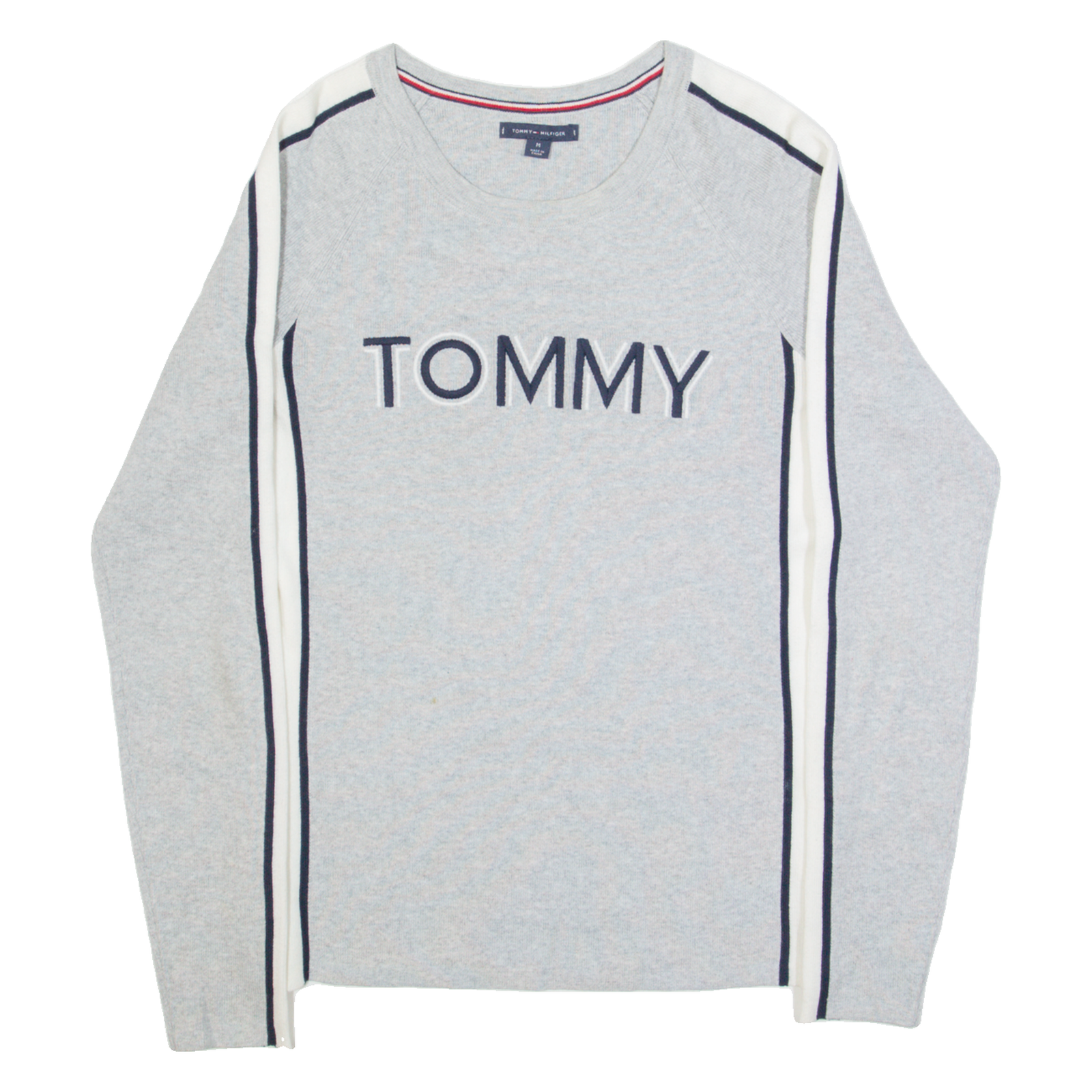 TOMMY HILFIGER Womens Jumper Grey Tight Knit M Refurbished - N/A refurbished available on Cerqular