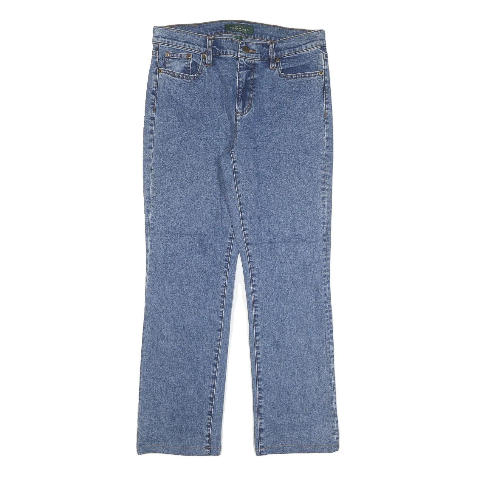 LAUREN RALPH LAUREN Womens Jeans Blue Regular Straight Denim Medium W30 L28 Refurbished - N/A refurbished available on Cerqular