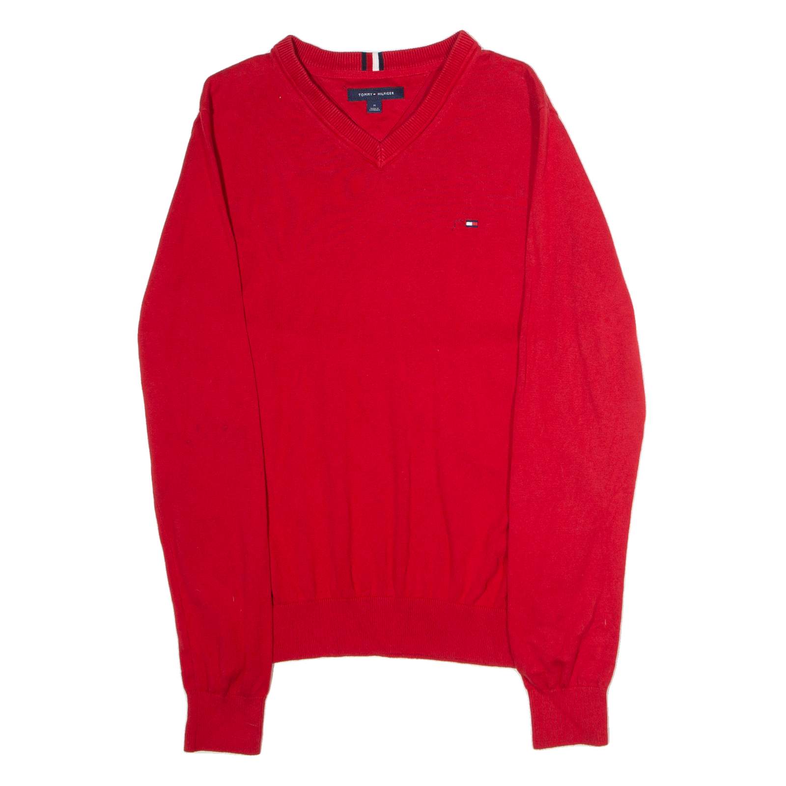 Buy TOMMY HILFIGER Mens Jumper Red V-Neck Tight Knit M Refurbished - $25.99 TOMMY HILFIGER Mens Jumper Red V-Neck Tight Knit M Refurbished - N/A refurbished available on Cerqular