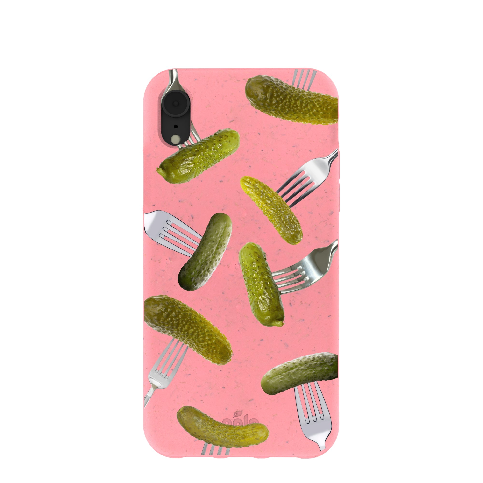 Bubblegum Pink Pickle Party iPhone XR Case Refurbished - Pela Case refurbished available on Cerqular