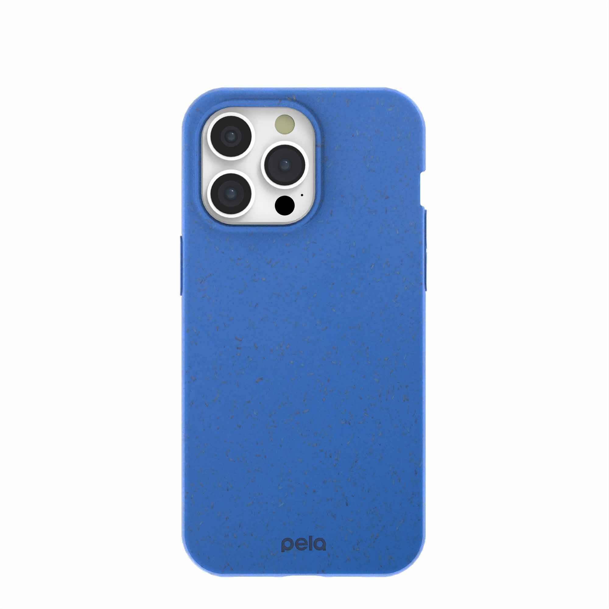 Electric Blue iPhone 15 Pro Max Case Refurbished - Pela Case refurbished available on Cerqular
