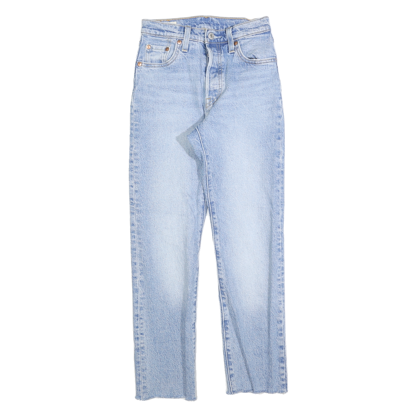 LEVI'S 501 BIG E Womens Jeans Blue Regular Straight Denim Light W23 L26 Vintage Refurbished - N/A refurbished available on Cerqular