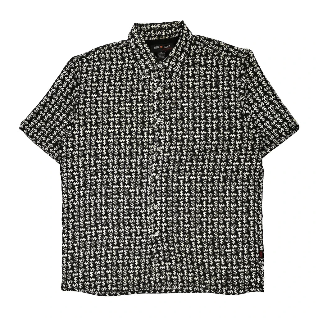 Nbn Gear Short Sleeve Shirt - XL Black & White Polyester Refurbished - Thrifted (note: this is a term often used to describe second- refurbished available on Cerqular