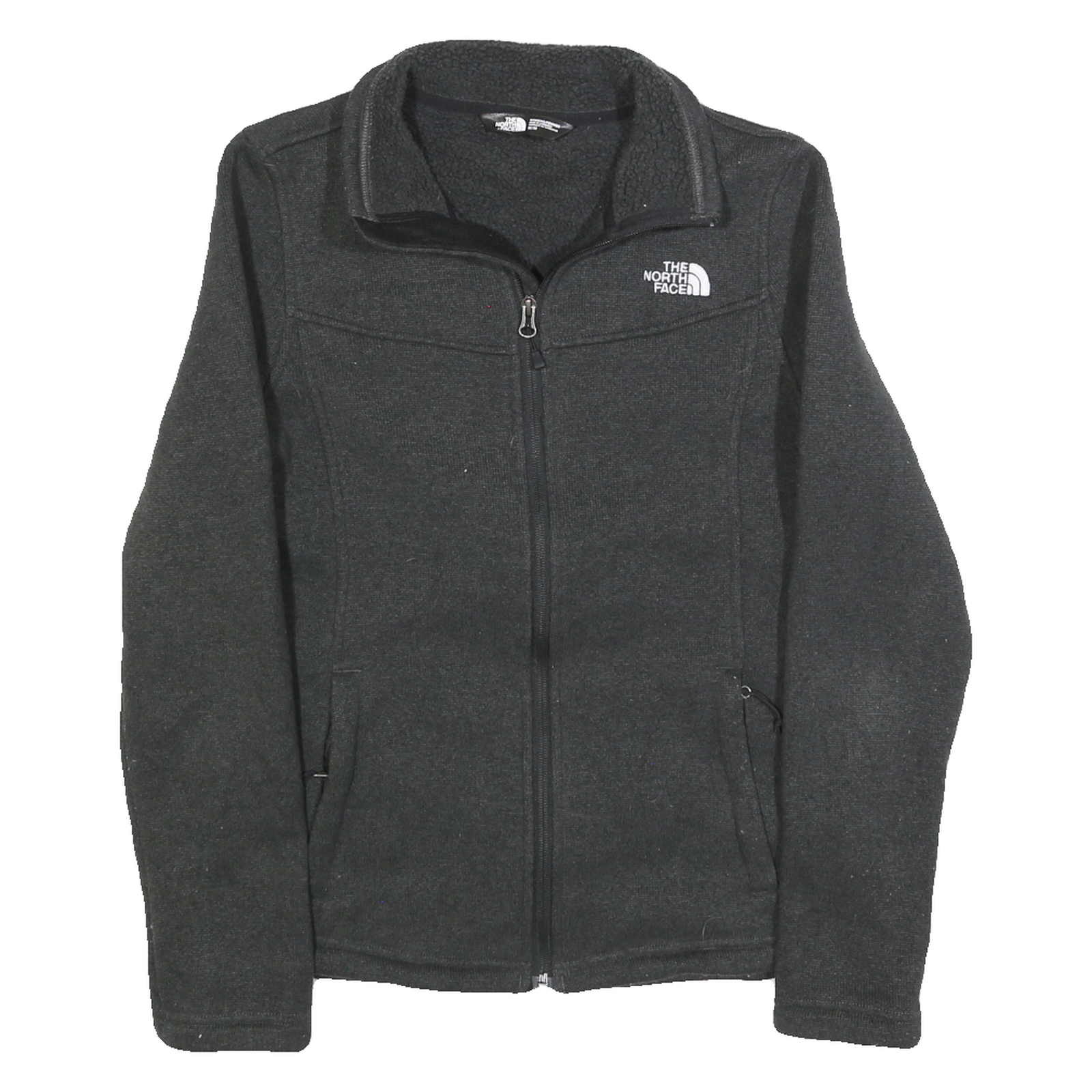 THE NORTH FACE Womens Black Fleece Jacket M Zip Outdoor Casual Warm Layer Refurbished - N/A refurbished available on Cerqular