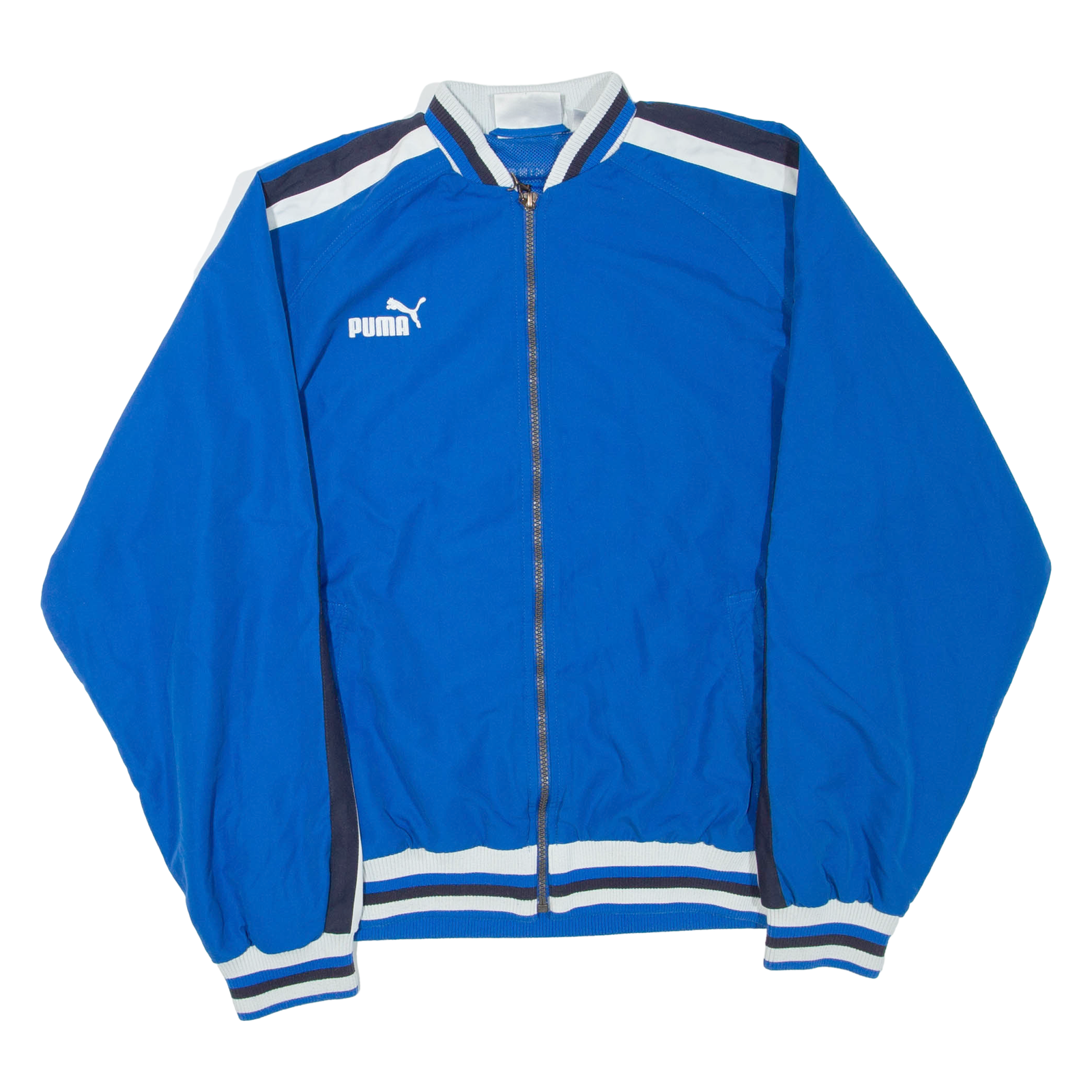 PUMA Mens Track Jacket Blue S Refurbished - N/A refurbished available on Cerqular