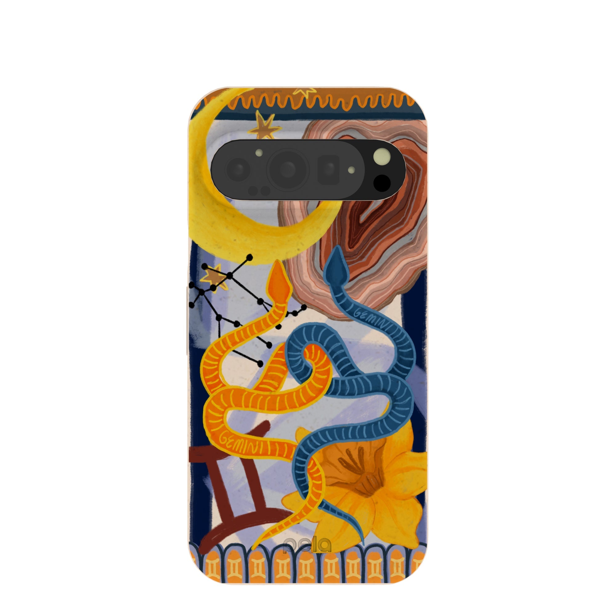 Seashell Gemini Twin Google Pixel 9/9 Pro Case Refurbished - Pela Case refurbished available on Cerqular