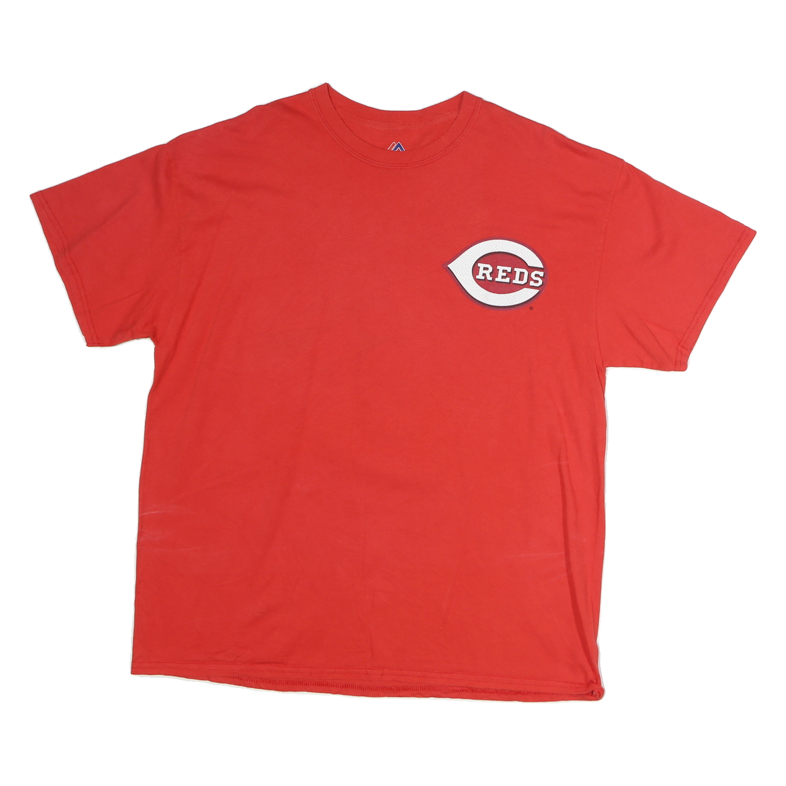 MAJESTIC Mens Red MLB Hamilton 6 Graphic T-Shirt XL Short Sleeve Crew Neck Refurbished - N/A refurbished available on Cerqular