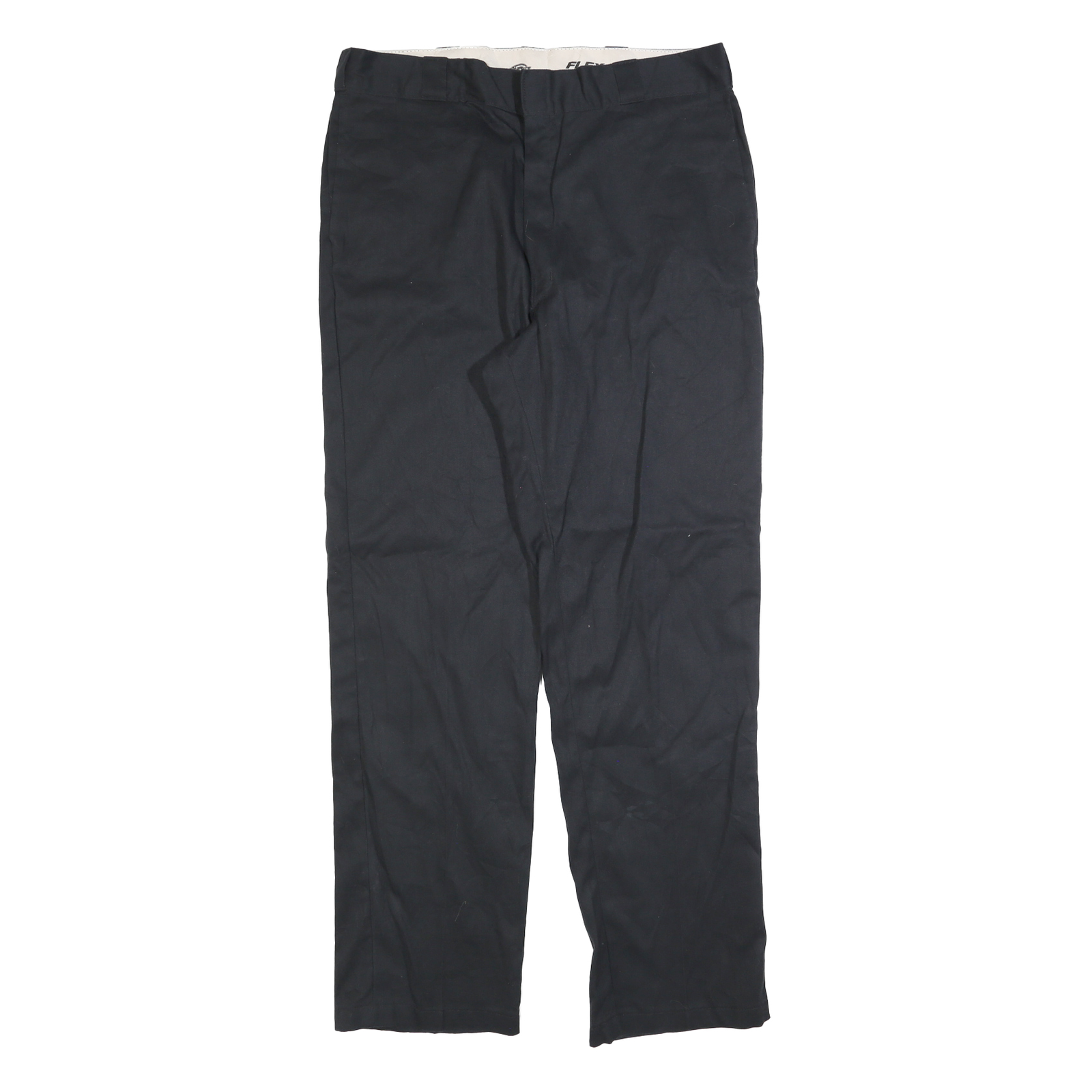DICKIES Mens Cotton Blend Black Regular Straight Trousers W38 L34 Workwear Zip Refurbished - N/A refurbished available on Cerqular