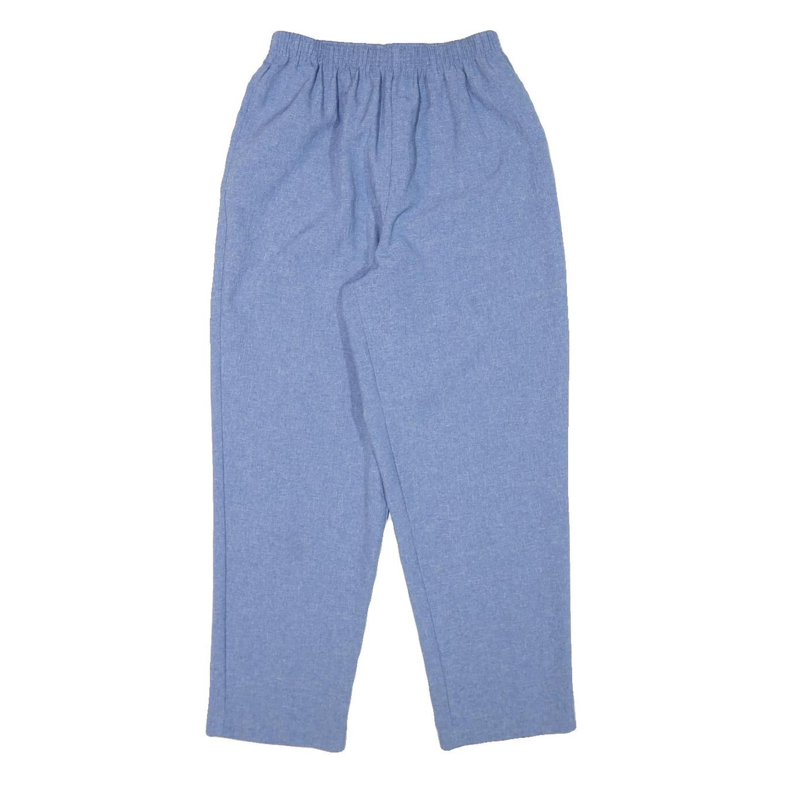 BON WORTH Womens Relaxed Blue Trousers W24 L26 Comfortable Casual Fit Elastic Refurbished - N/A refurbished available on Cerqular