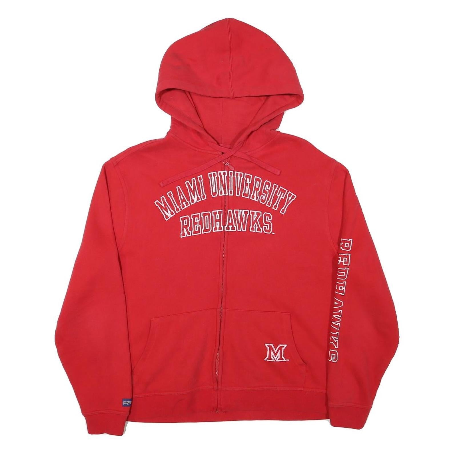 JANSPORT Womens Red Miami University Redhawks Full Zip Hoodie L Refurbished - N/A refurbished available on Cerqular