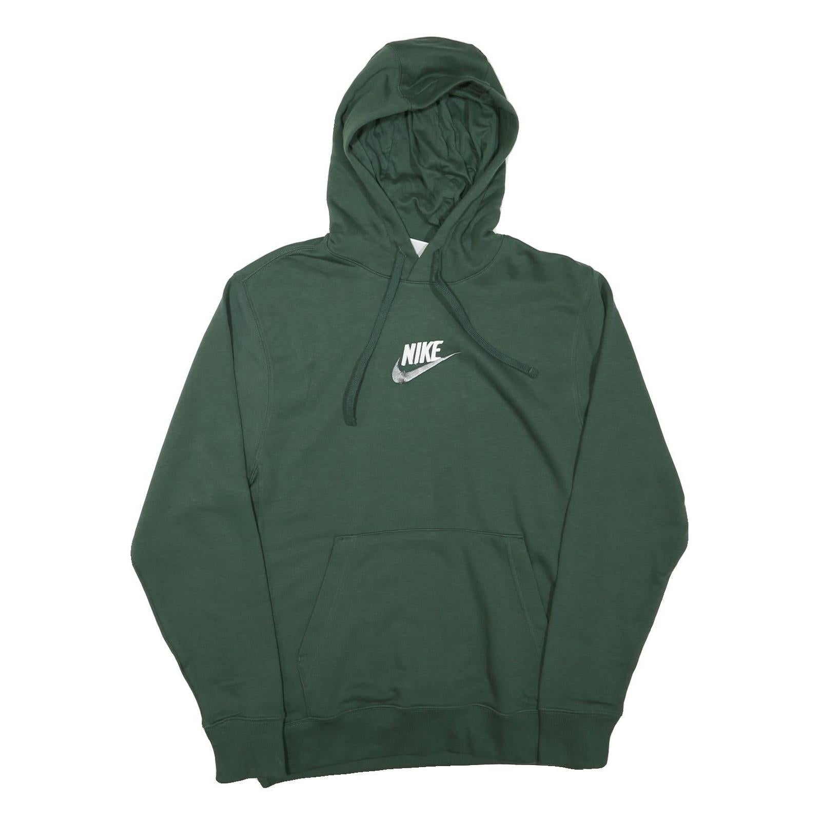 NIKE Mens Green Hoodie S Cotton Blend Pullover Casual Comfort Sweatshirt Refurbished - N/A refurbished available on Cerqular