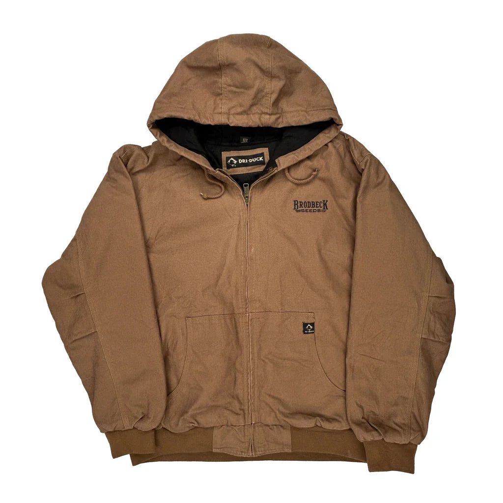 Workwear Brobeck Seeds Dri-Duck Jacket - 2XL Brown Cotton Refurbished - Thrifted (note: this is a term often used to describe second- refurbished available on Cerqular