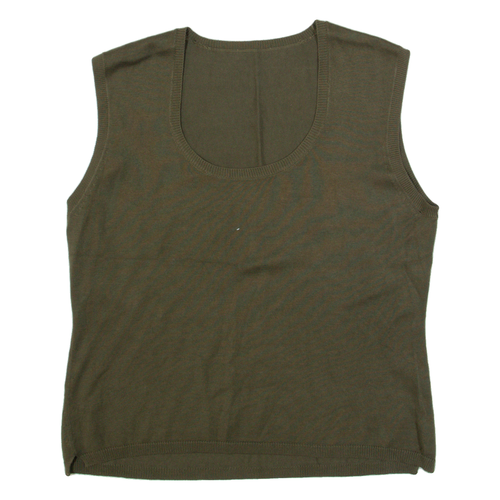 Mens Vest Green Tight Knit Sleeveless M Refurbished - N/A refurbished available on Cerqular