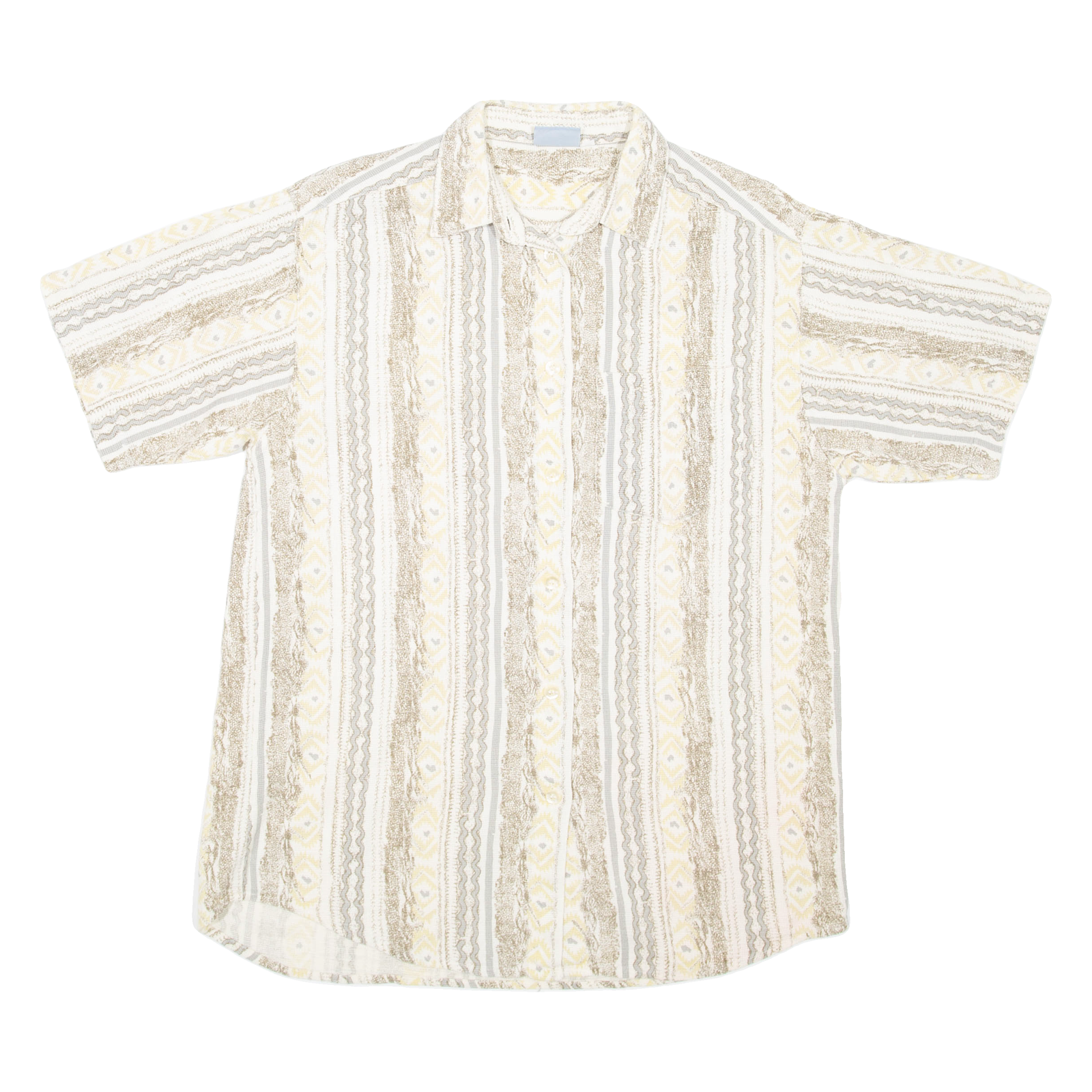 GREENFIELD Mens Shirt Brown Striped L Refurbished - N/A refurbished available on Cerqular